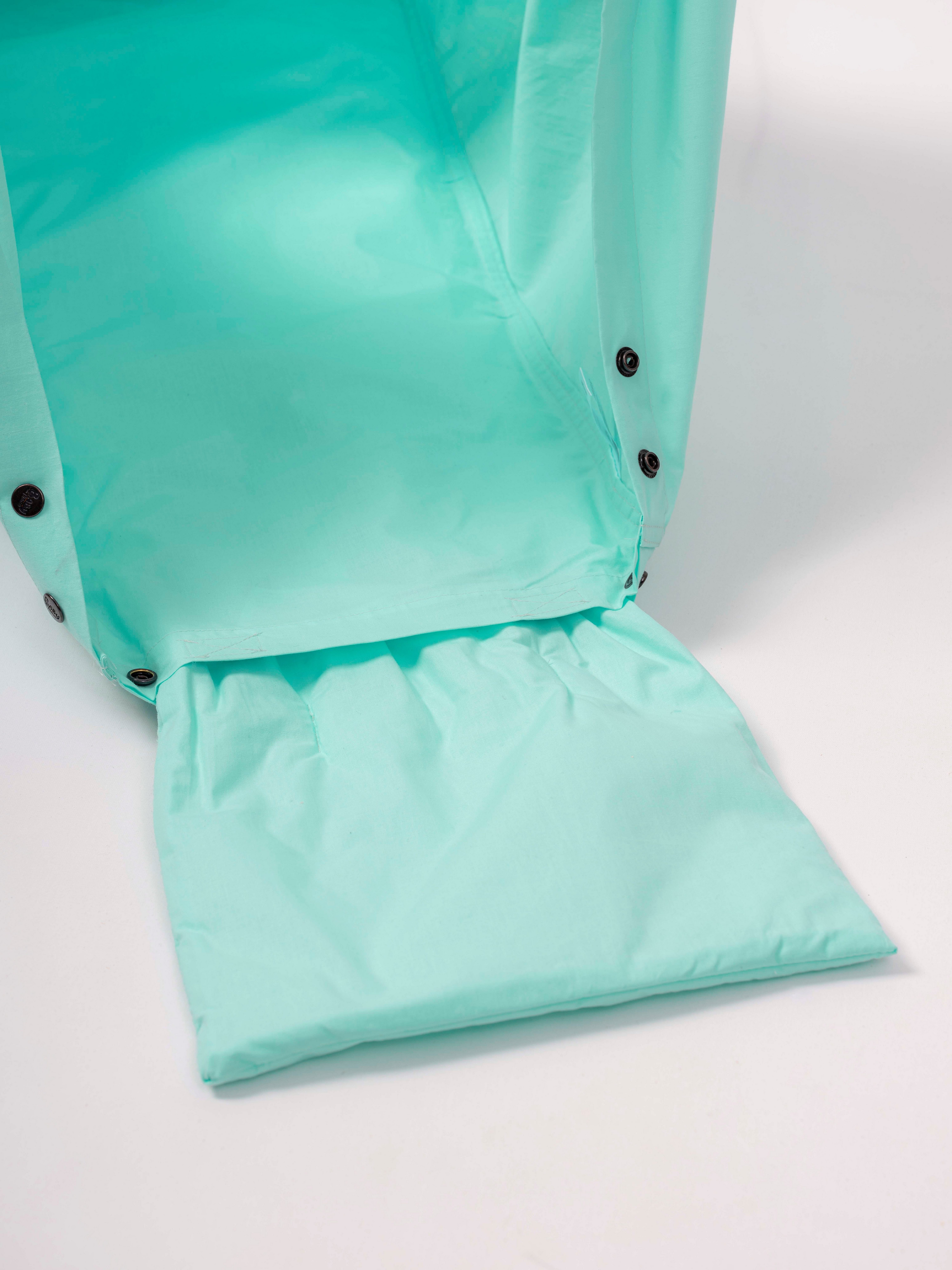 Carpetia Federwippe BABYHÄNGEMATTE Federwiegen inkl. Feder bis 15 kg - türkis