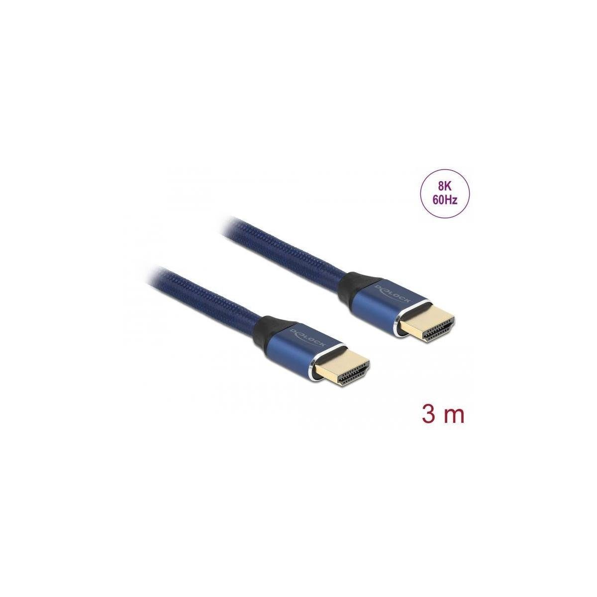 CSL Computer  HDMI 2.0 Kabel, 3 m, schwarz/blau