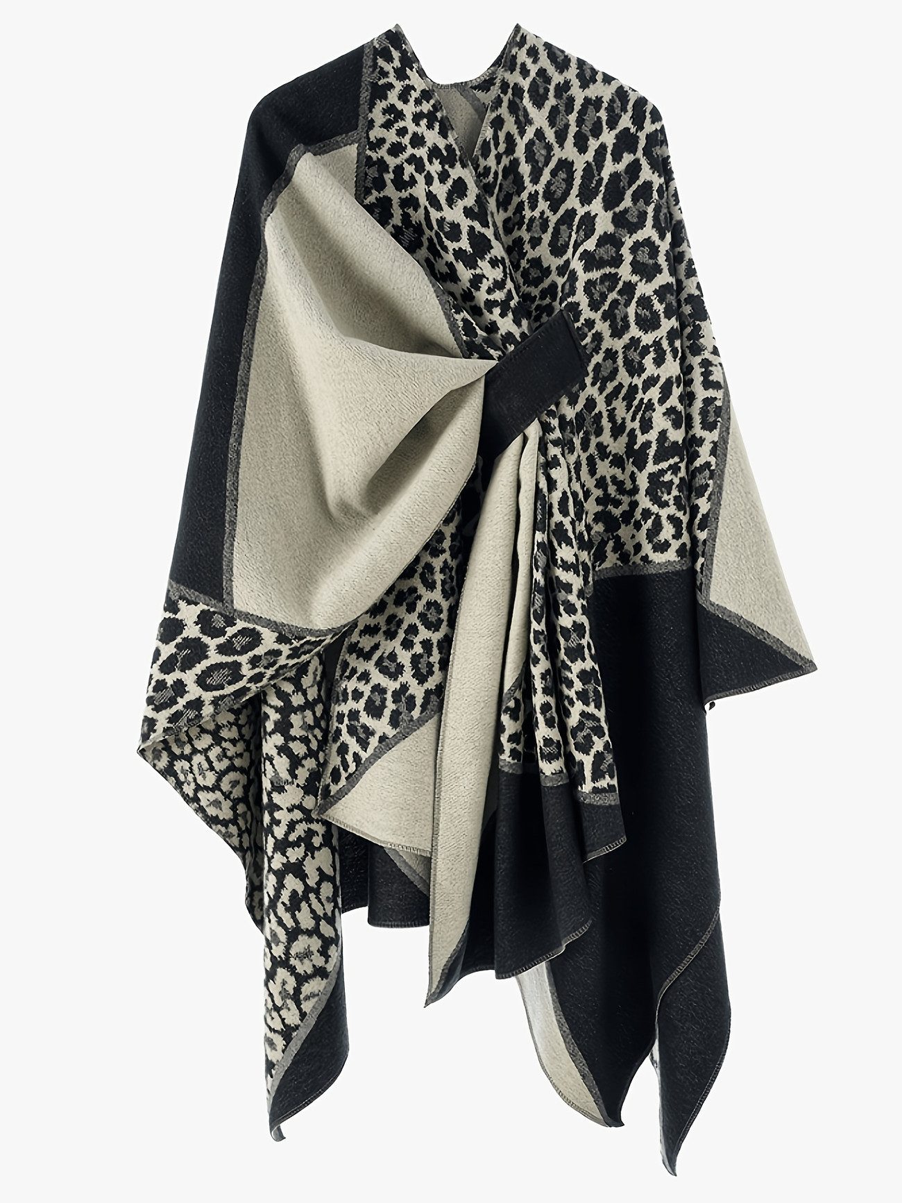 Oemmn Poncho Damen Schal,Poncho,Wärmender Schal für alle Jahreszeiten