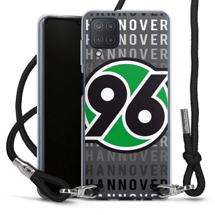 DeinDesign Handyhülle Hannover 96 H96 Offizielles Lizenzprodukt Hannover 96 - H96 Samsung Galaxy M12 Handykette Hülle mit Band Case zum Umhängen