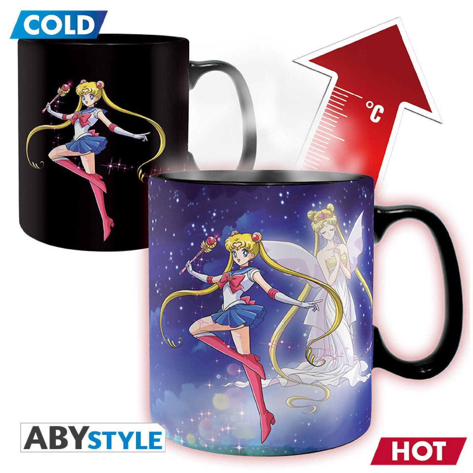 ABYstyle Tasse SAILOR MOON - Wärmewechsel Tasse - 460ml - Sailor & Chibi