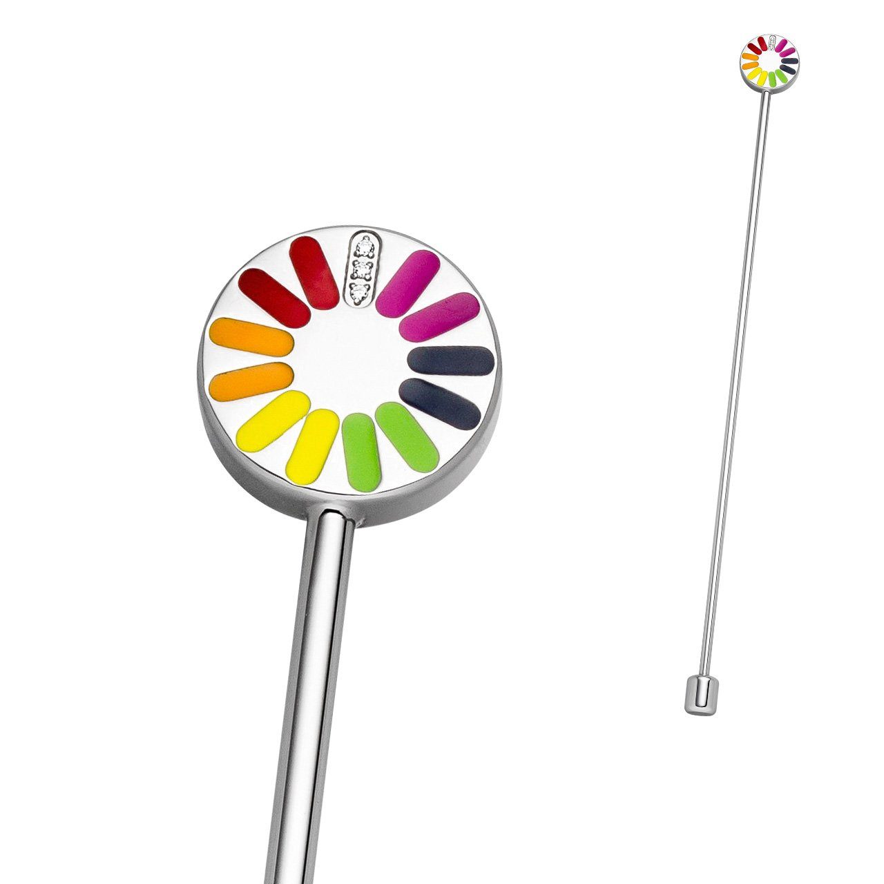 MAGNETIX WELLNESS Magnet Magnet-Wasserstab „Chakra“ mittel mit Zirkonia (1-St), 1 Magnet 2000 Gauss