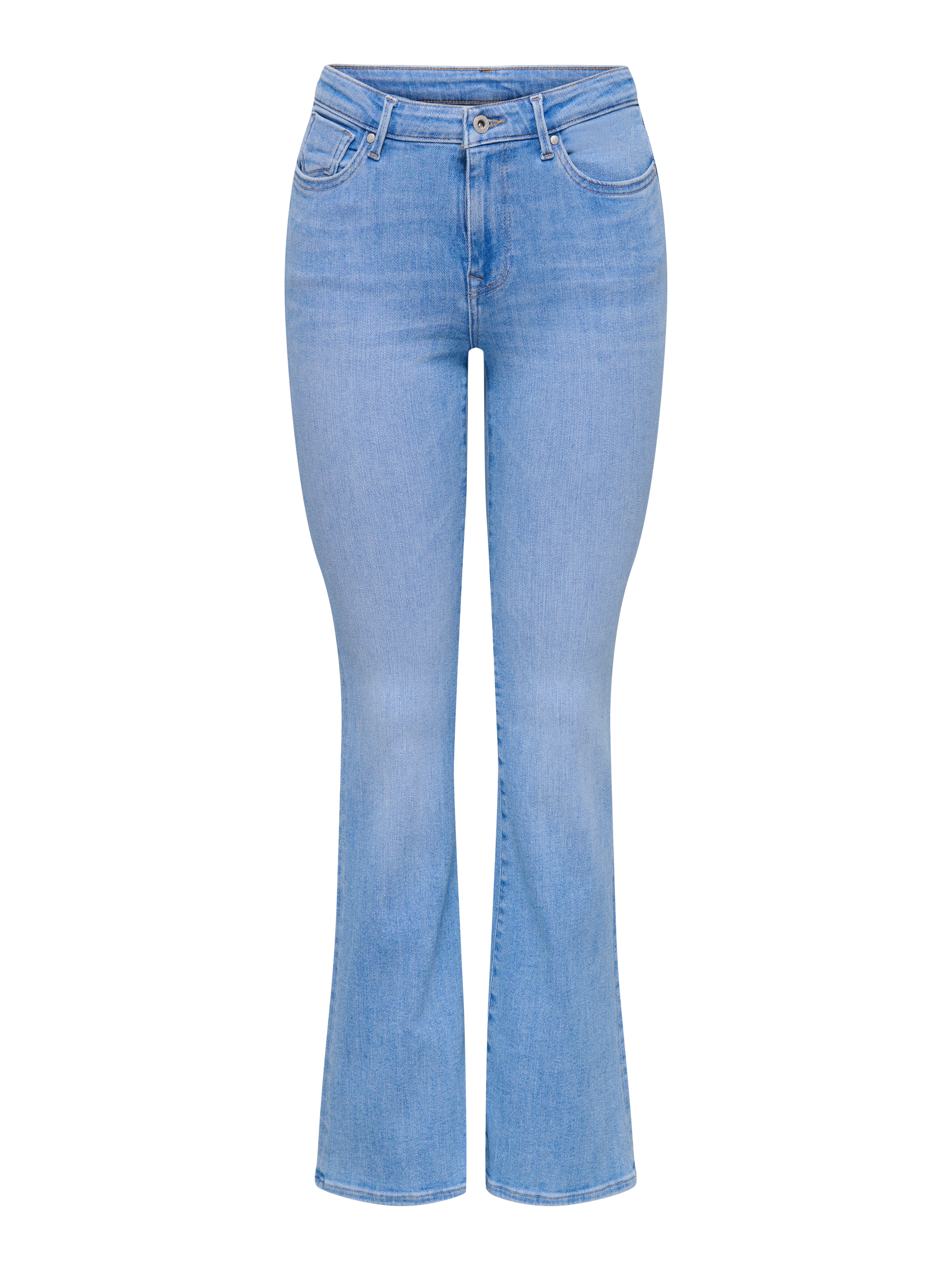 ONLY Bootcut-Jeans ONLPOWER MID WAIST PUSH UP FLARED DNM elastischer Denim