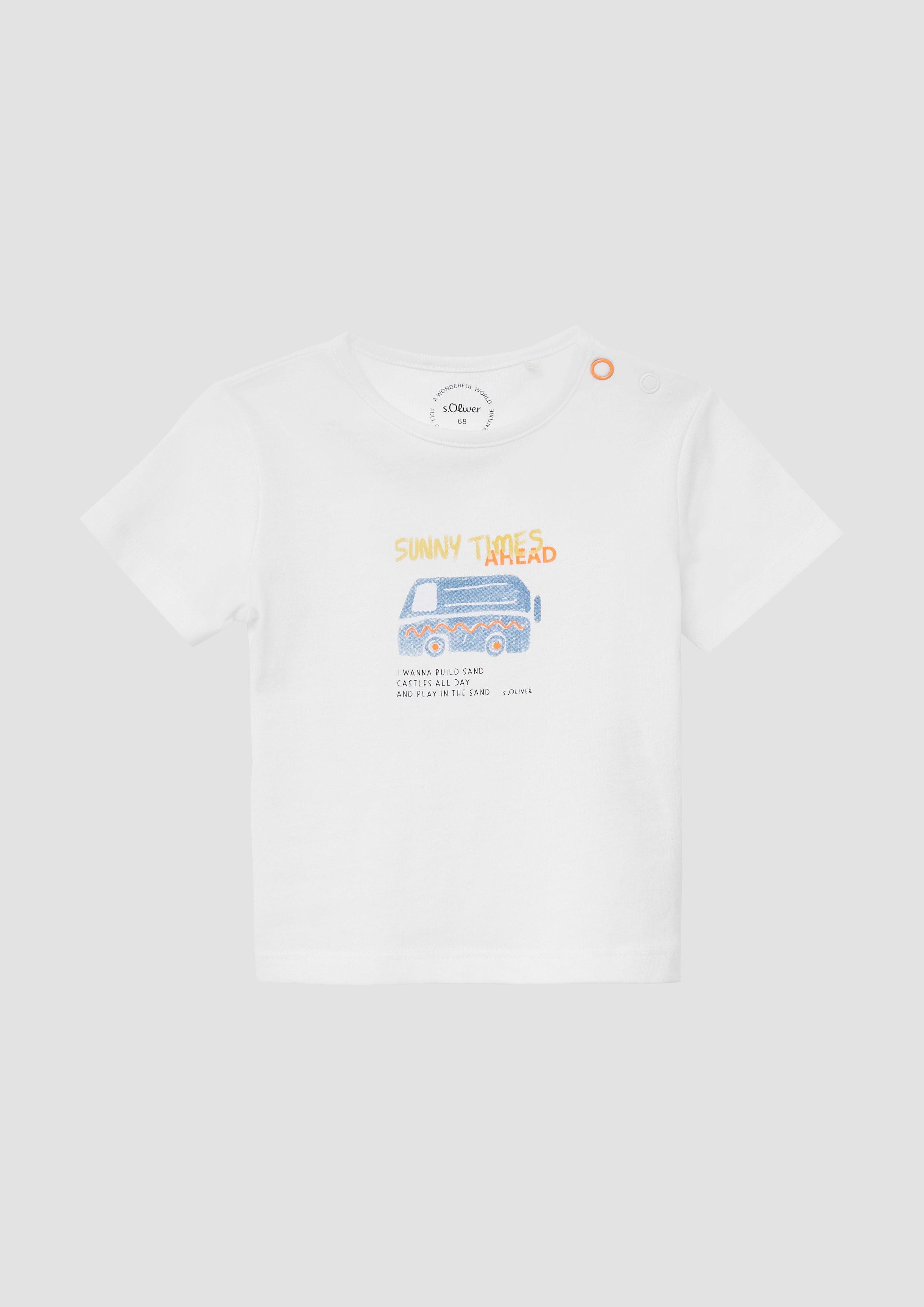 s.Oliver Kurzarmshirt T-Shirt aus Baumwolle mit günstig online kaufen