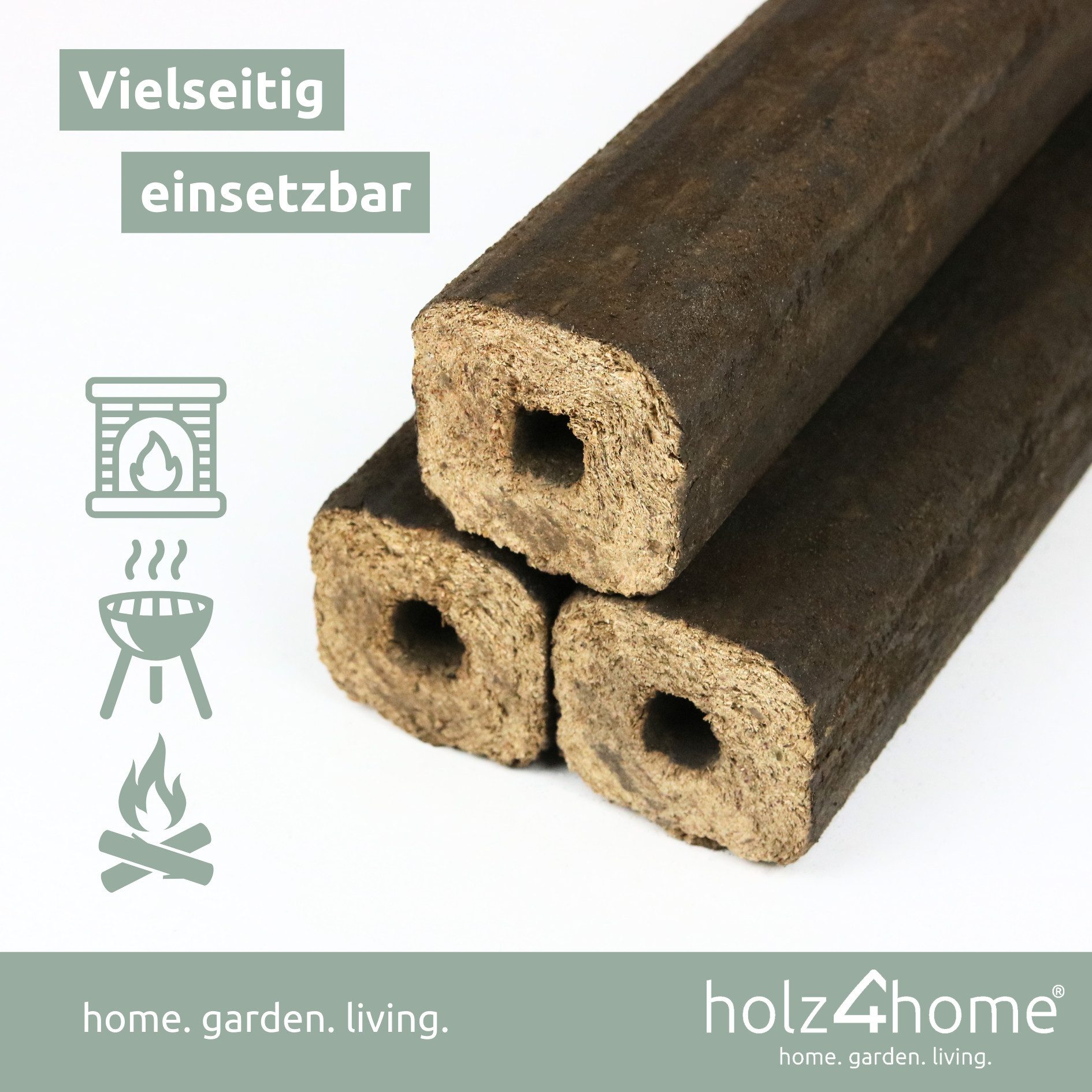 holz4home® Holzbriketts Pini Kay Eichenbriketts I 100% ohne Zusätze I Brike günstig online kaufen
