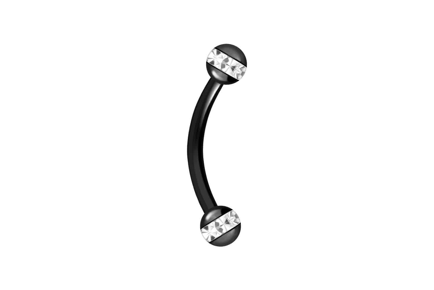 PIERCINGLINE Bauchnabelpiercing Chirurgenstahl Banane EPOXY-RING-KUGELN (Bananen, 1-tlg)