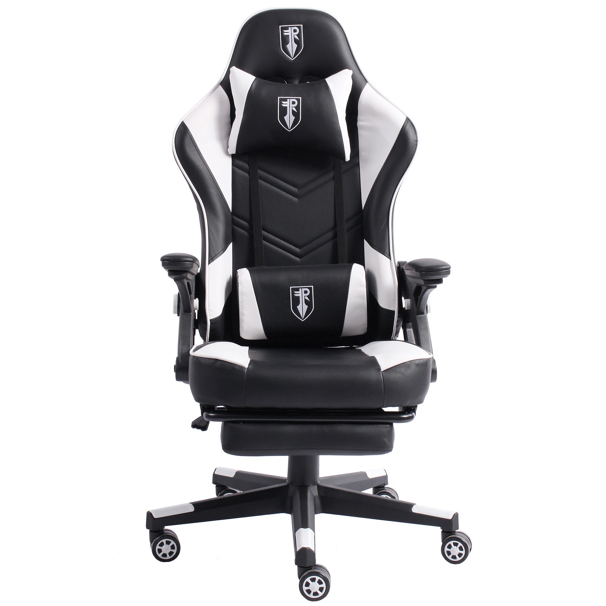 TRISENS Chefsessel Armando (1 Stück), Bürostuhl Gaming Chair Chefsessel PC-Stuhl Fußstütze Racing-Design