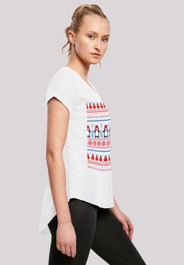 F4NT4STIC T-Shirt Christmas Pinguin Muster Print