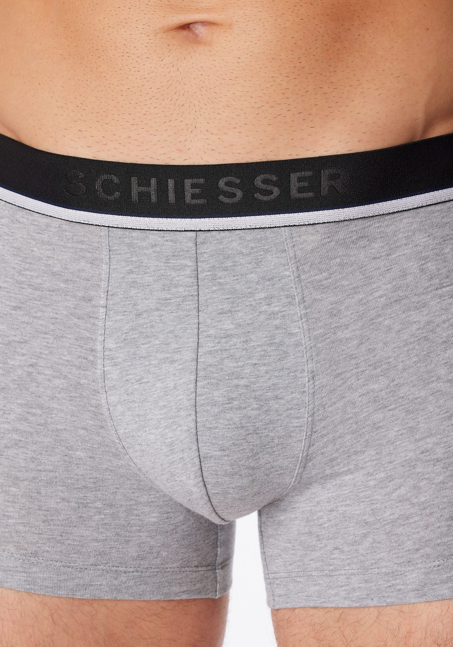 Schiesser Boxer 95/5 (3er-Pack) mit sportlichem Logo-Webgummibund