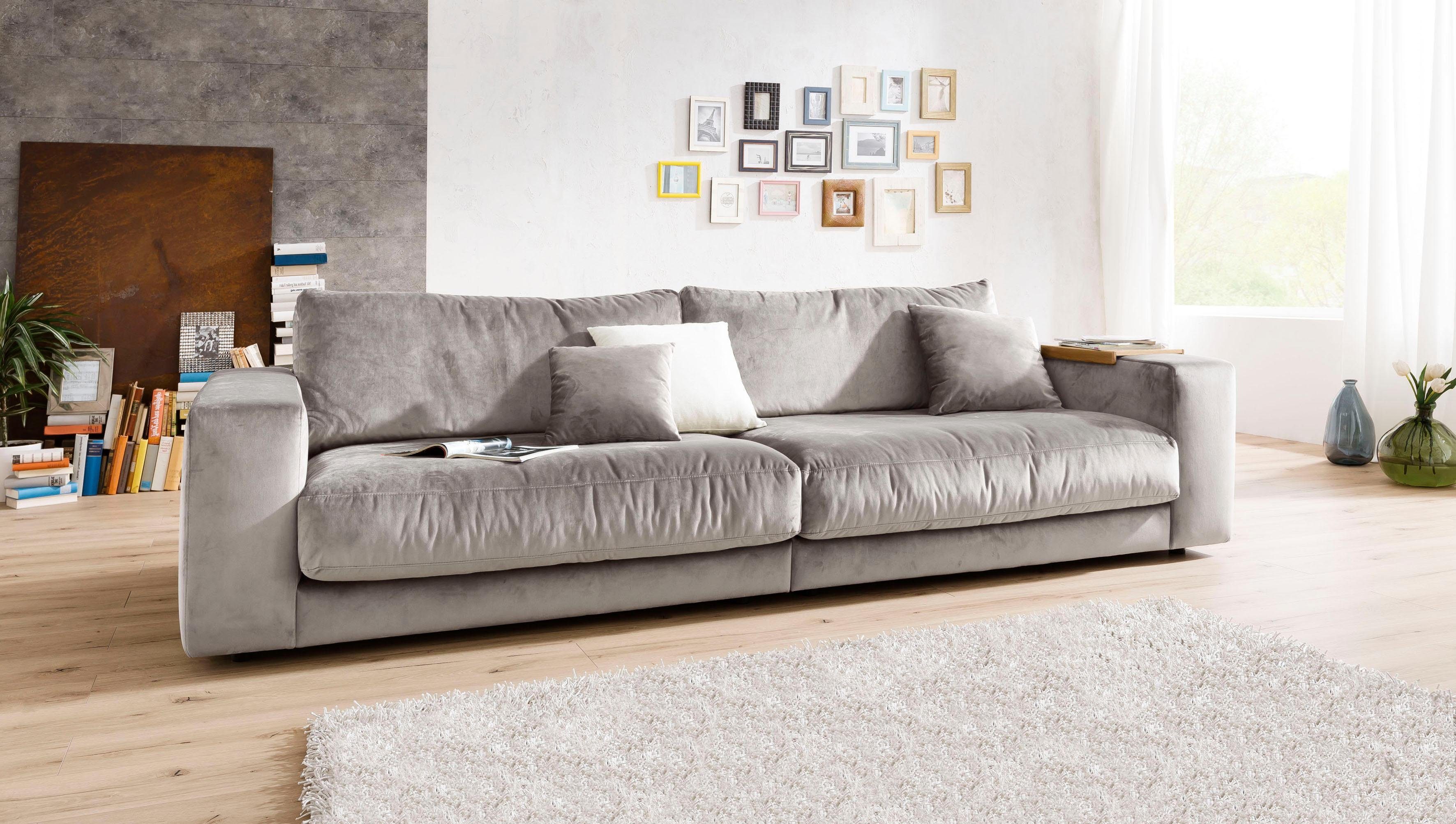 3C Candy Big-Sofa Enisa auch aufstellbar aus Modulen, silber II, individuell daher bestehend