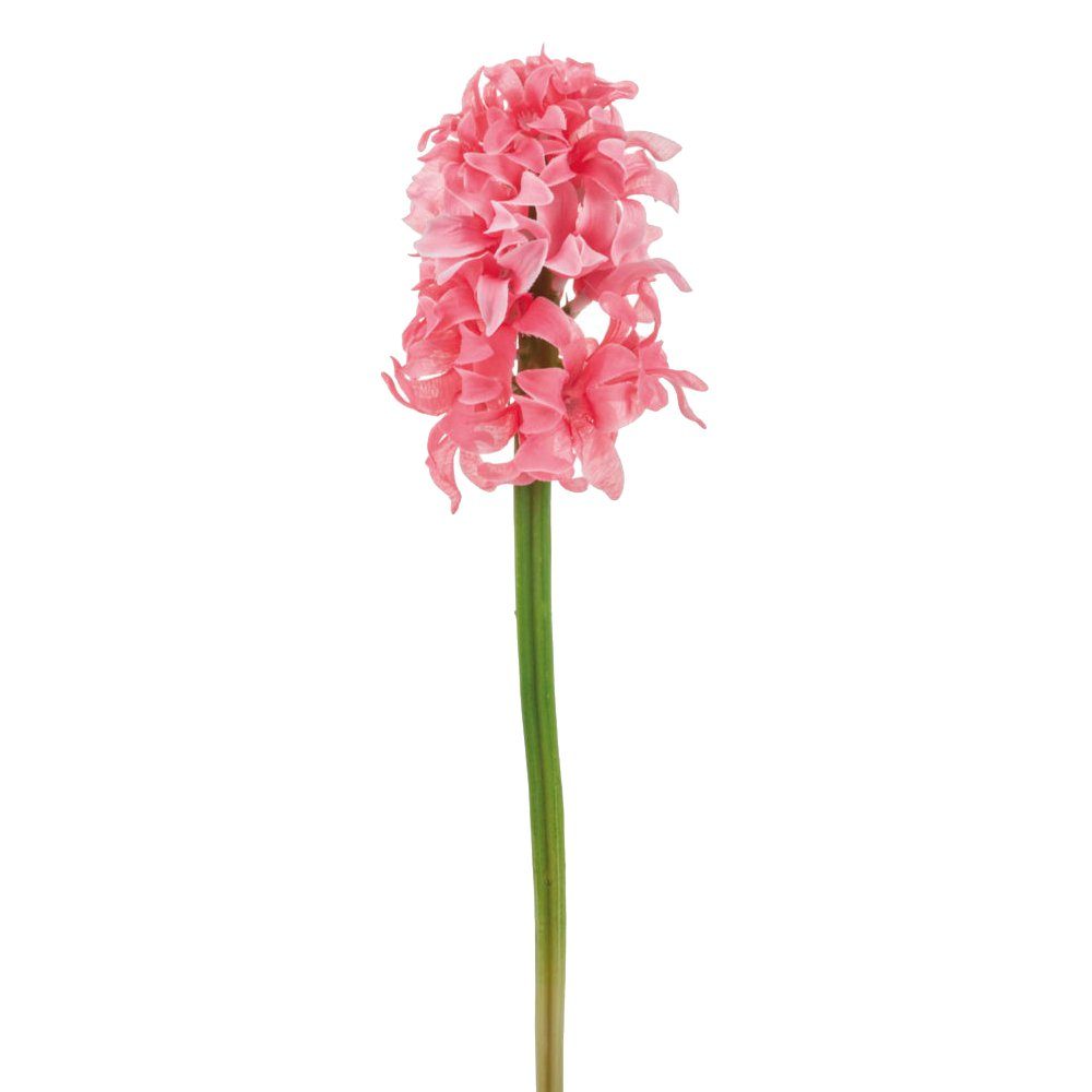 Kunstblume Hyazinthen Blütenstiele Kunstblumen Frühlingsdeko 32 cm - rosa Hyazinthe, matches21 HOME & HOBBY, Höhe 32 cm