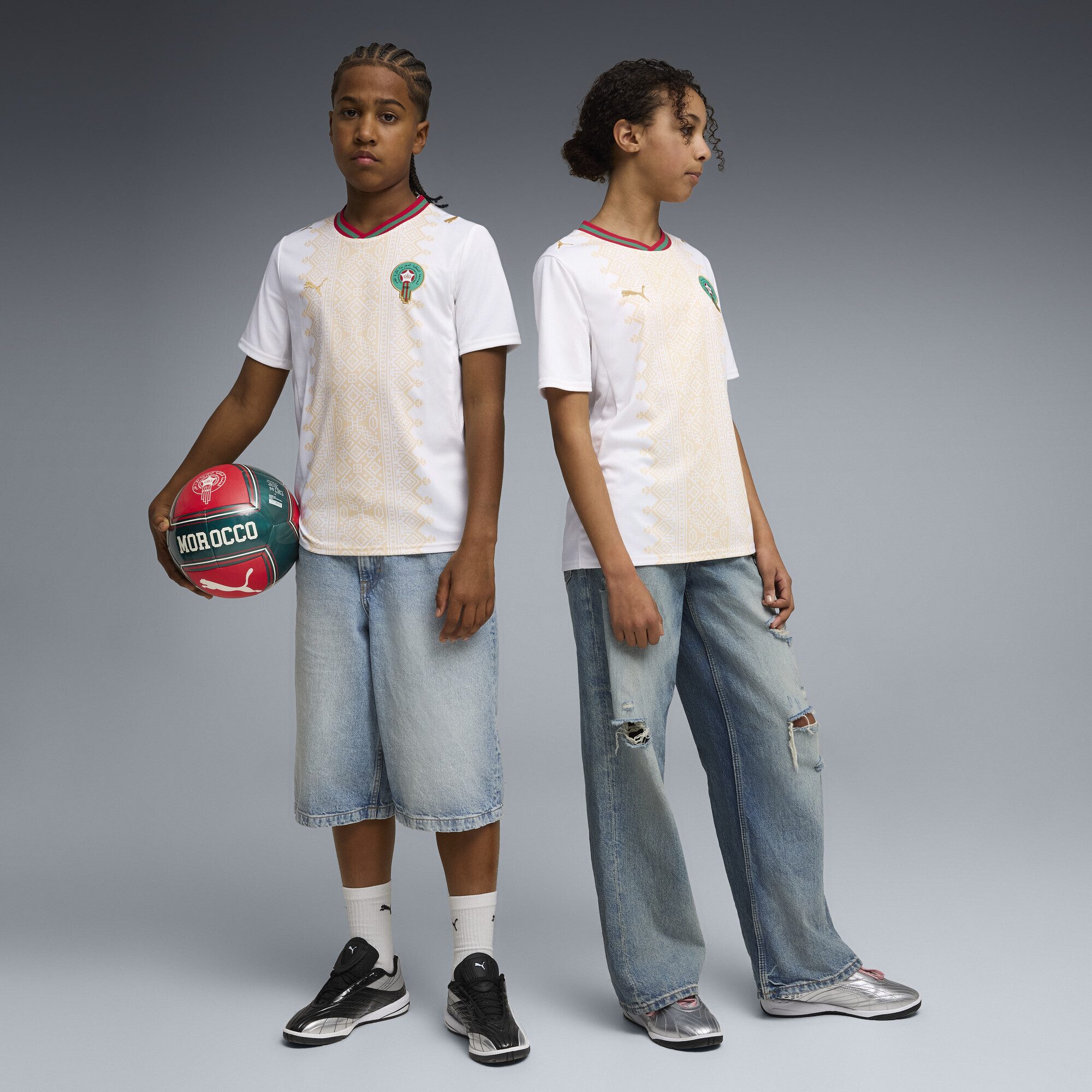 PUMA Trainingsshirt Marokko Auswärtstrikot Jugendliche – Bild 4 von 5