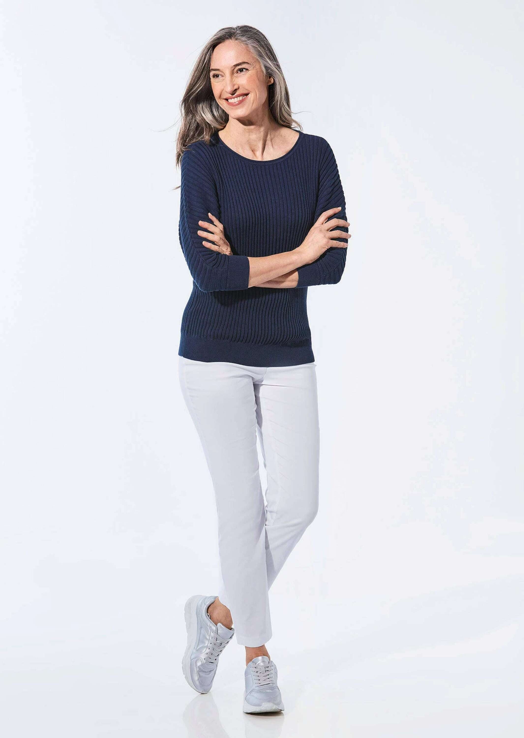GOLDNER Strickpullover Pullover mit Fledermausärmeln günstig online kaufen