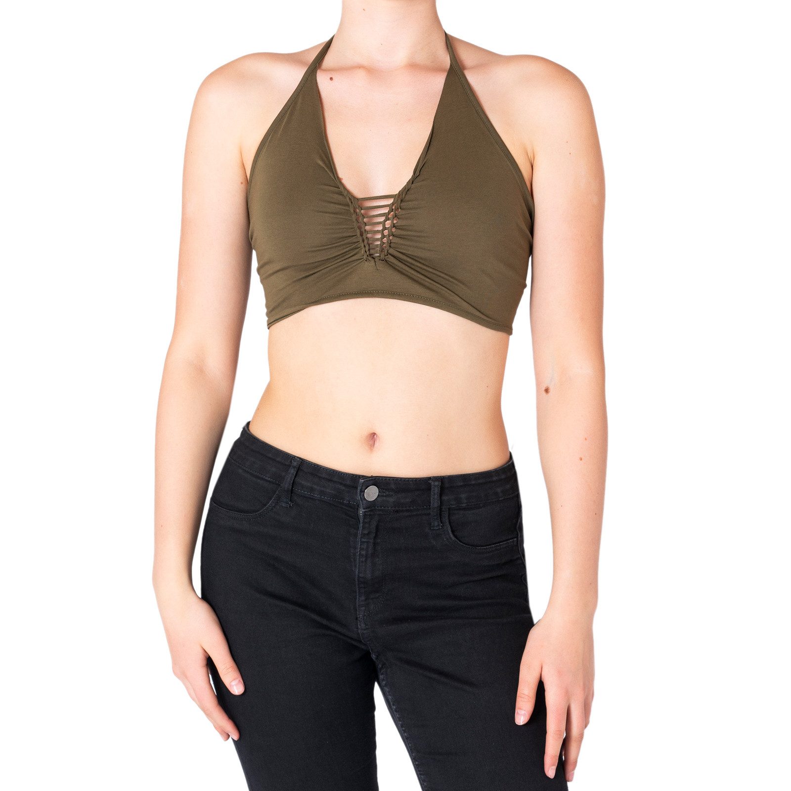 PANASIAM Crop-Top Damen Bademode Triangel Bikini günstig online kaufen
