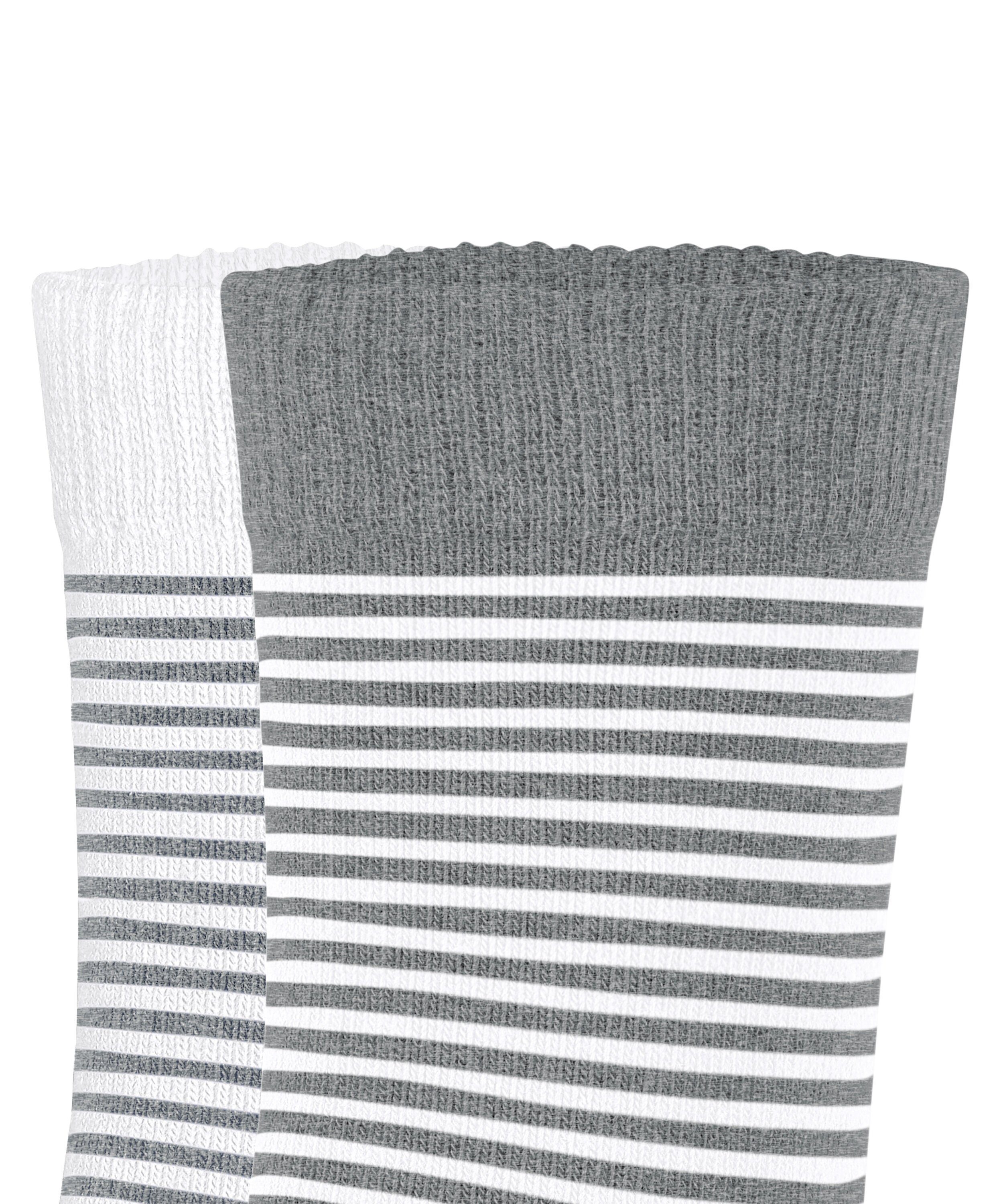 Esprit sortiment Fine 2-Pack (0030) Stripe (2-Paar) Socken