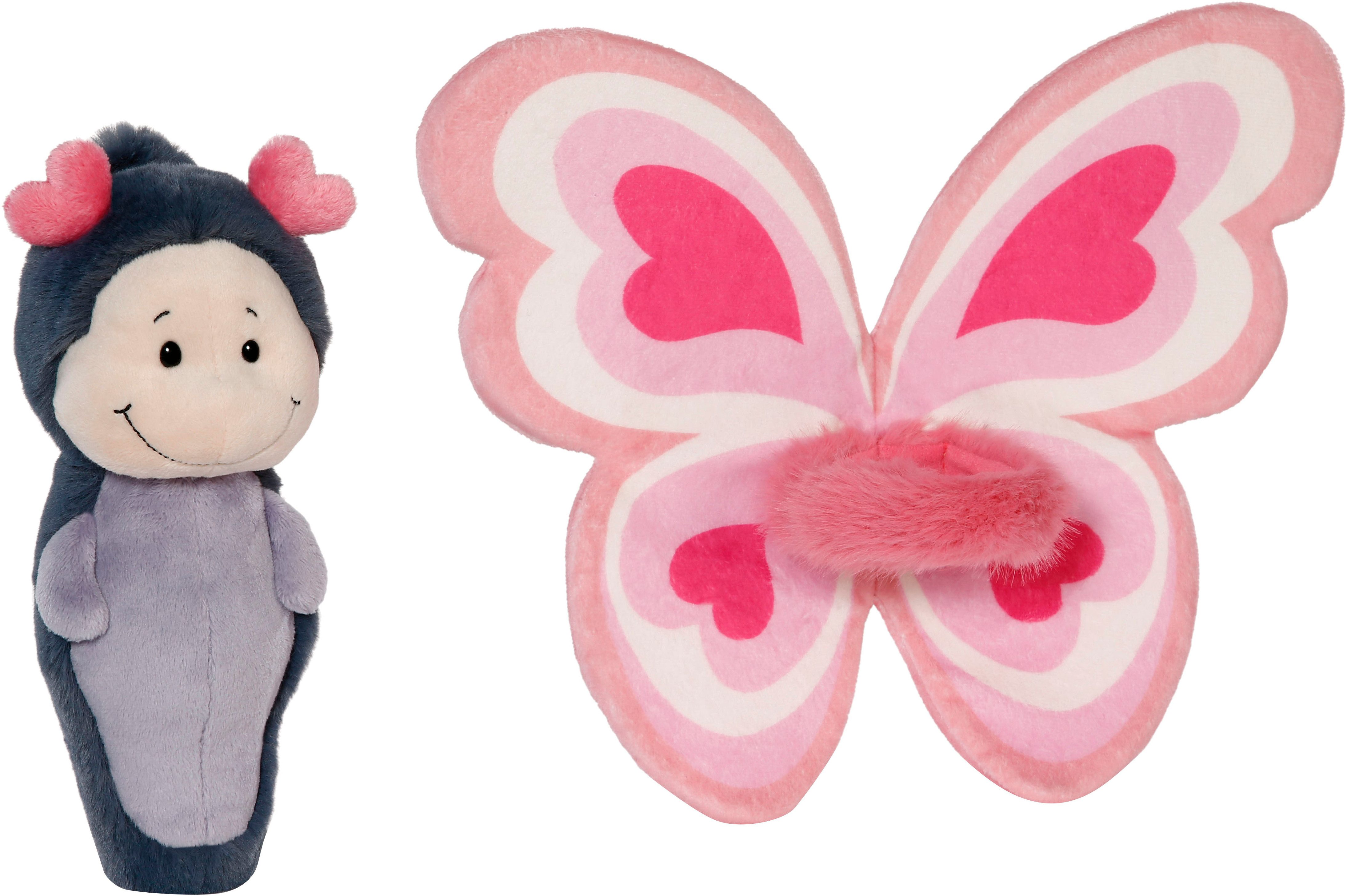 Nici Kuscheltier Love, Schmetterling, 21 cm, in Geschenkbox, enthält recyceltes Material