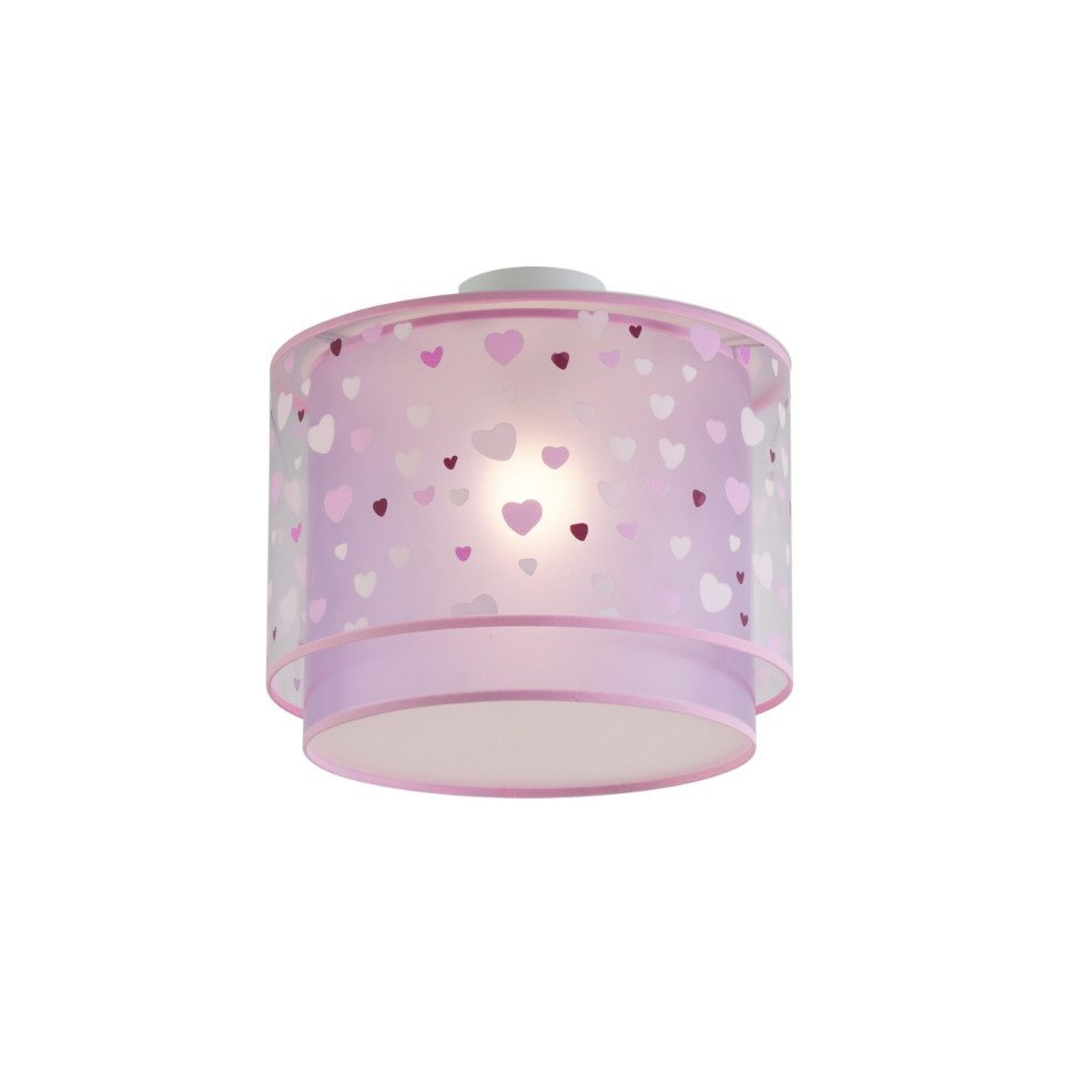 Qazqa Deckenleuchte Harrie, ohne Leuchtmittel, Warmweiß, QAZQA Deckenleuchte, e27, Rosa, Stahl, Für Kinder