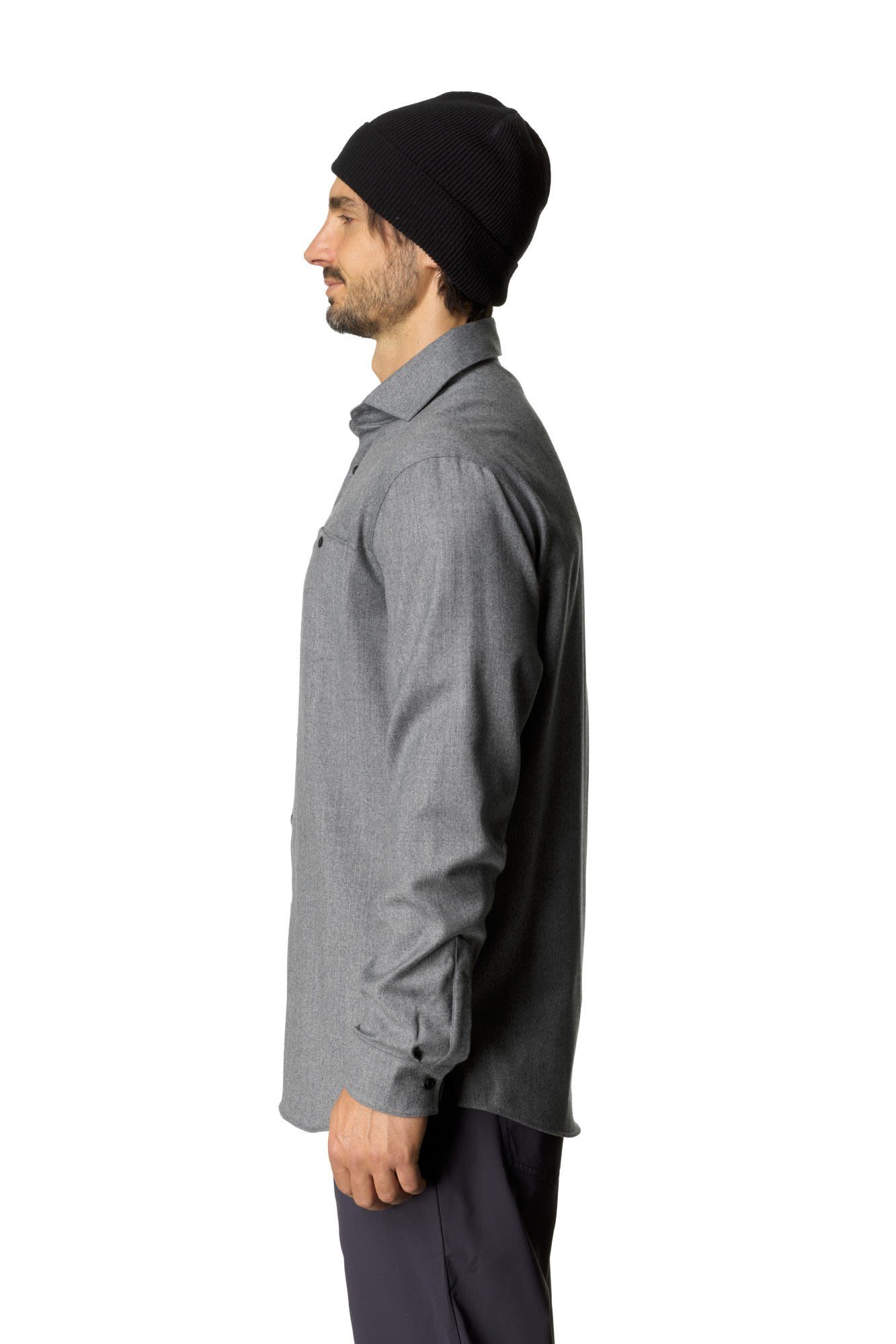 Houdini Langarmshirt Houdini M Shirt Langarm-Hemd Desoli Dawn Gray Herren