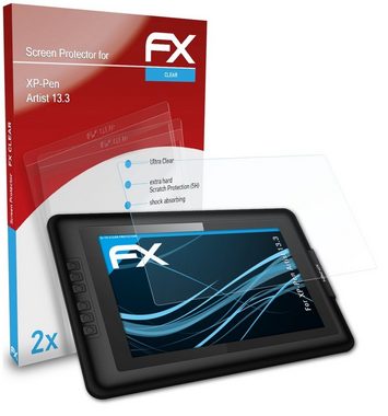 atFoliX Schutzfolie Displayschutz für XP-PEN Artist 13.3, (2 Folien), Ultraklar und hartbeschichtet