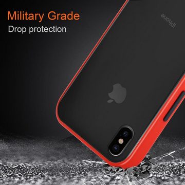 Cadorabo Handyhülle Apple iPhone X / XS Apple iPhone X / XS, Handy Schutzhülle - Hülle - Ultra Slim Hard Cover Case - Bumper