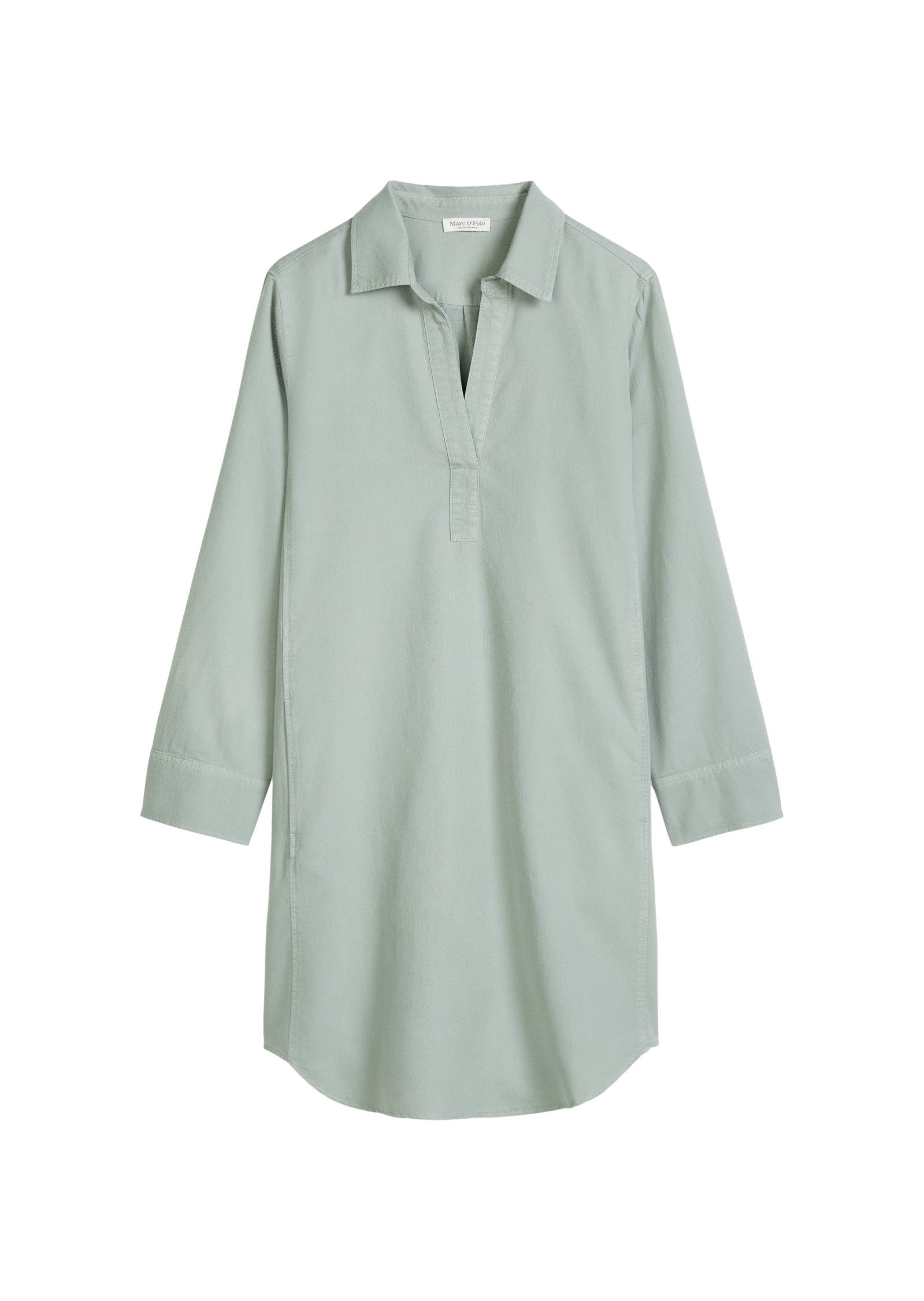 Hemdblusenkleid aus Organic-Cotton-Lyocell-Leinen-Mix