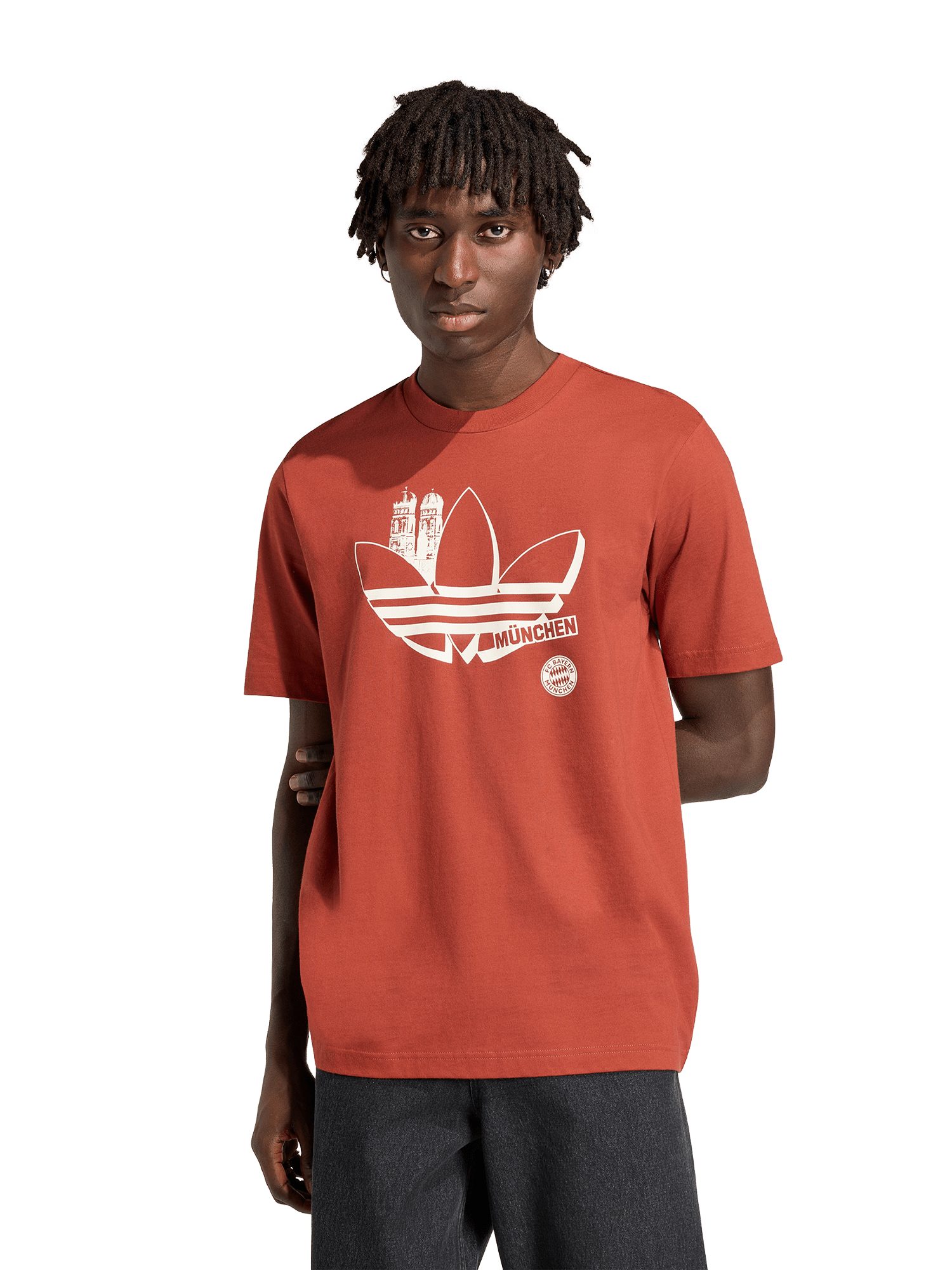 adidas Performance T-Shirt FC Bayern München, T-Shirt Graphic München, Herren, Bordeaux