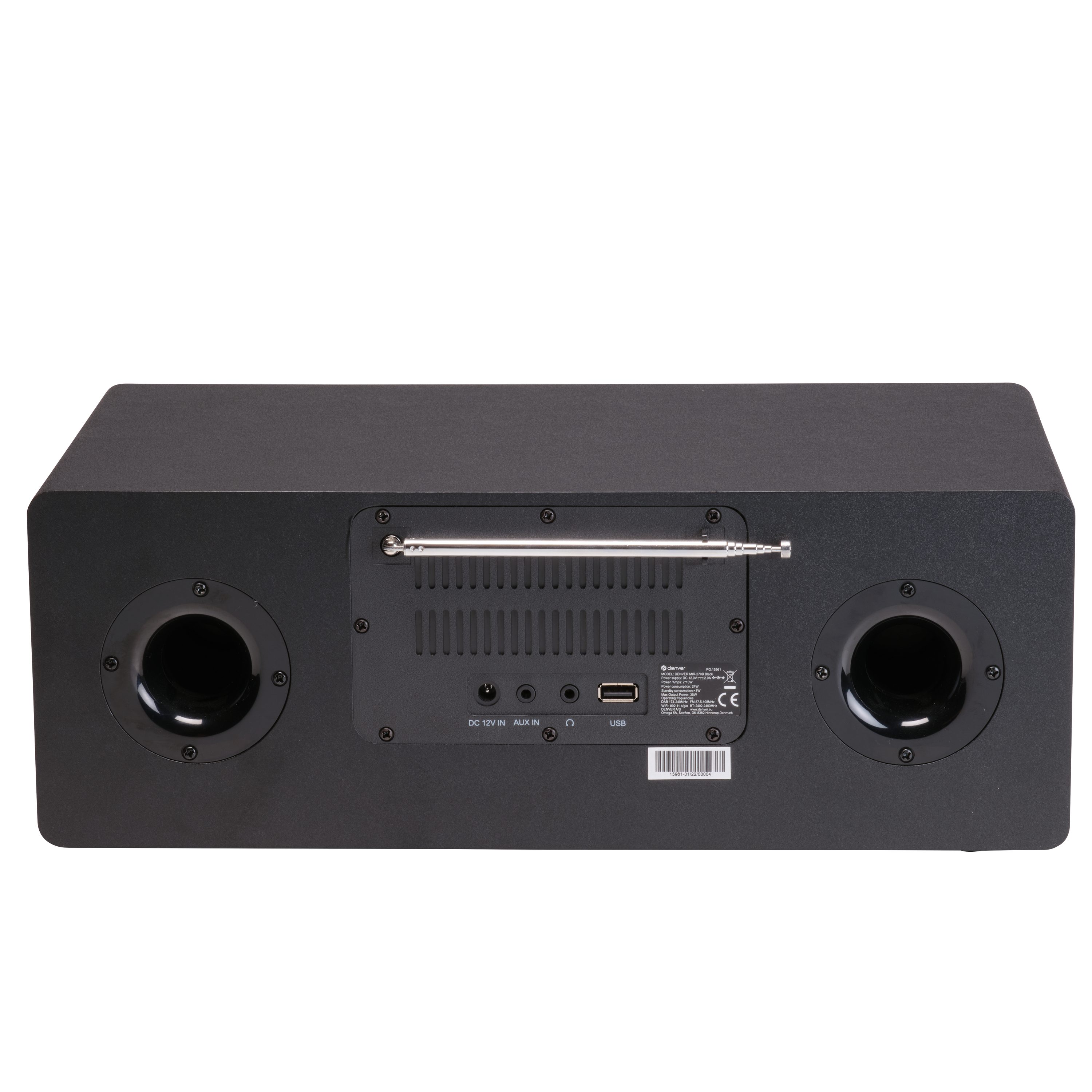 Denver MIR-270B Stereoanlage (DAB+, FM, 20 W)