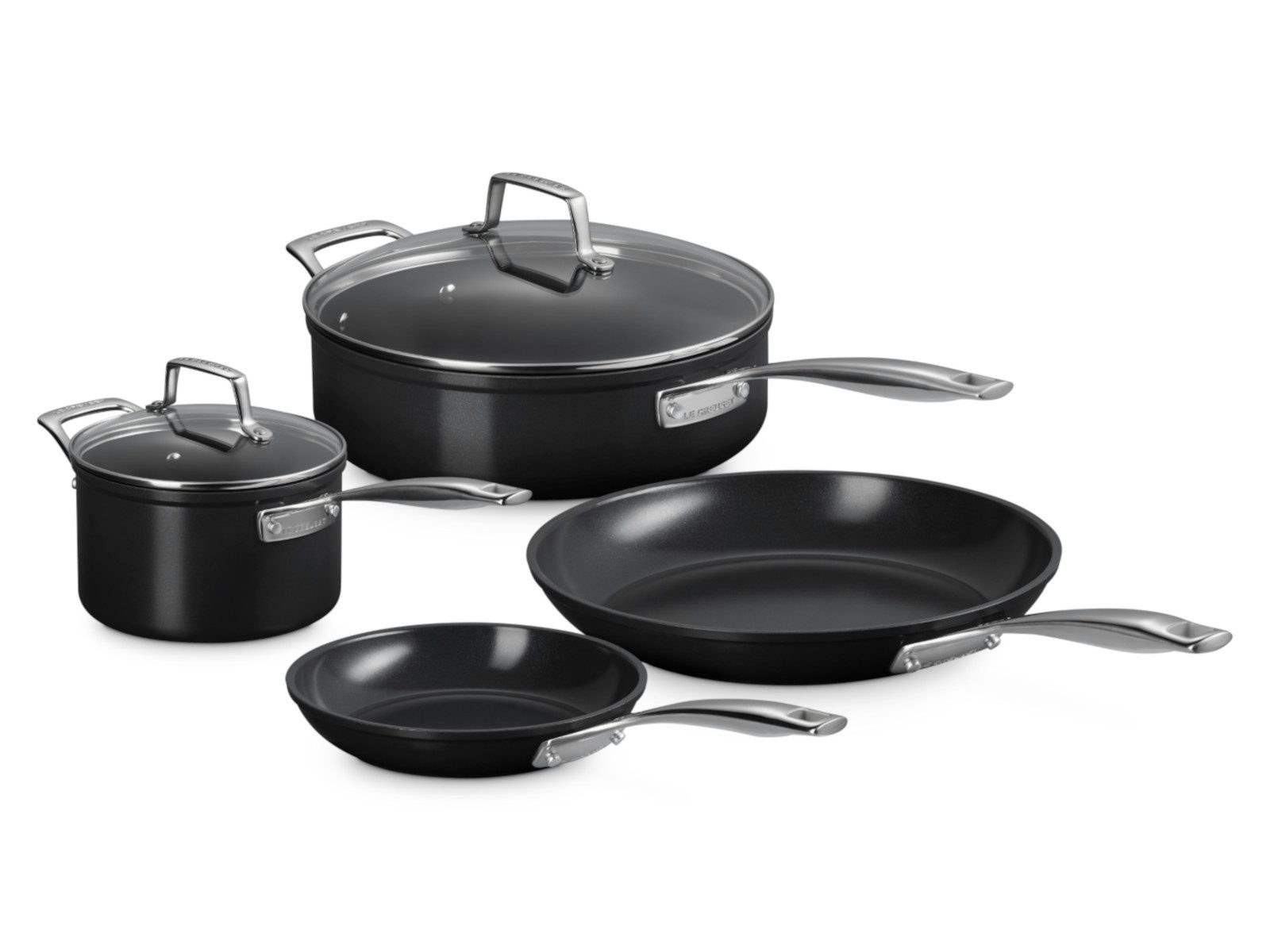 LE CREUSET Сковороды-Set Essential Kochgeschirrset Keramik-Antihaft 4tlg