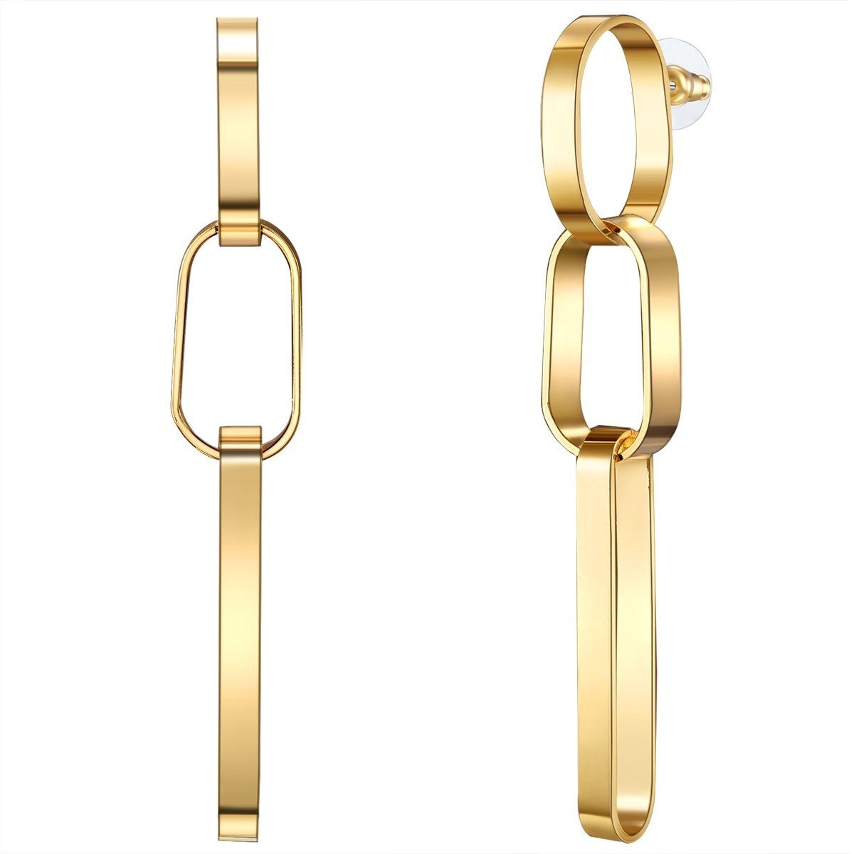 Lulu & Jane Paar Ohrhänger gelbgold, Metall-Legierung günstig online kaufen