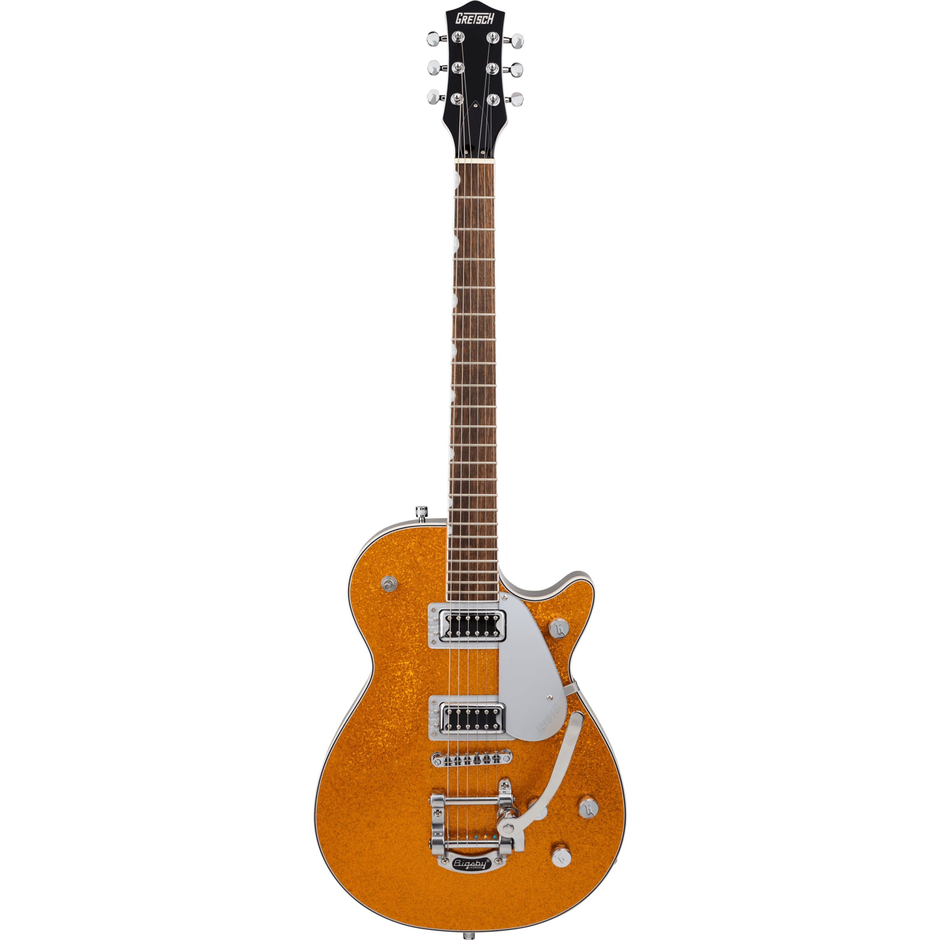 Gretsch E-Gitarre, Электрогитары, Single Cut Modelle, G5230T Electromatic Sparkle Jet FT Single-Cut Bigsby Gold Sparkle -