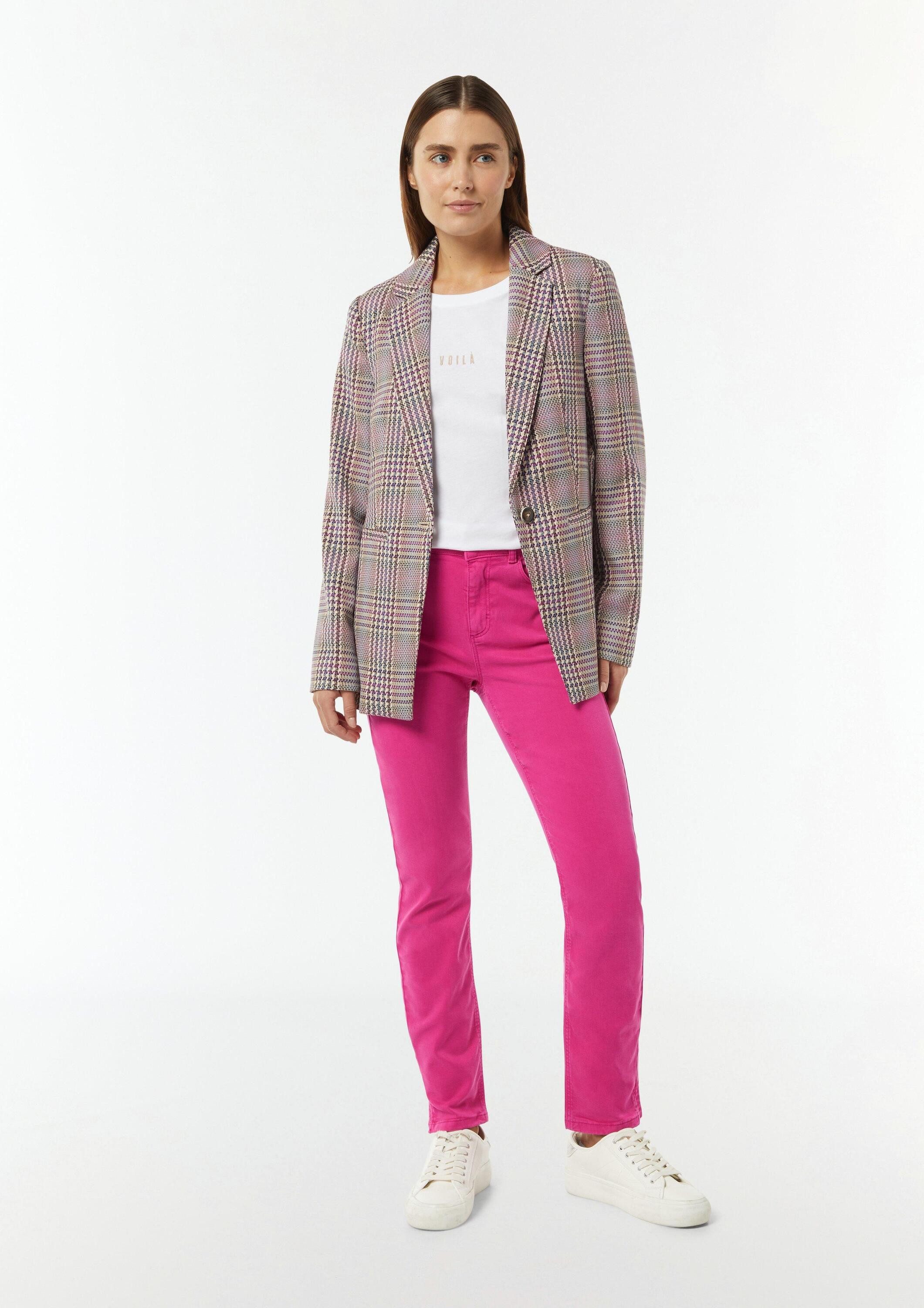 comma Skinny-fit-Jeans Hose Skinny Jeans mit geschlitztem Saum