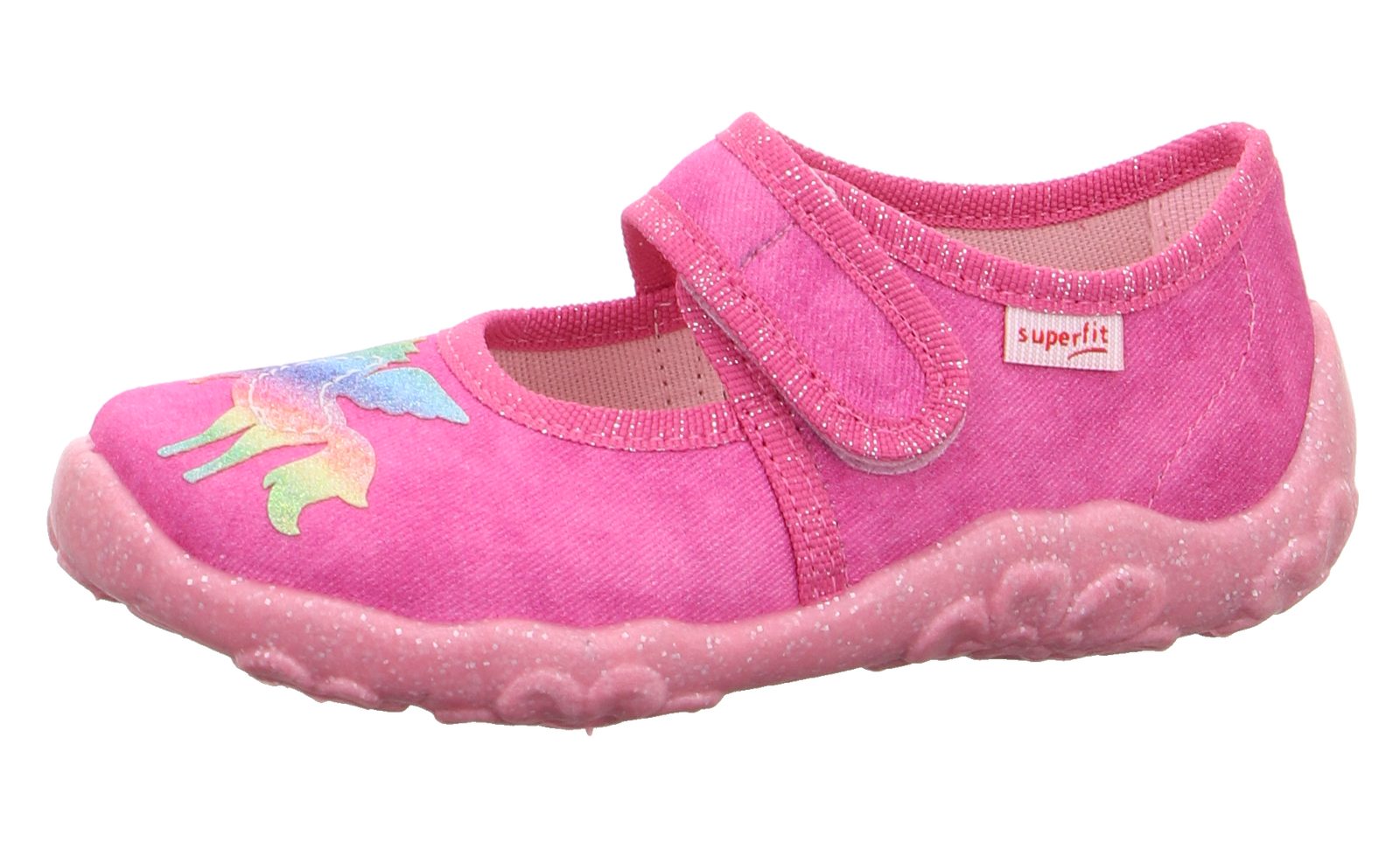superfit Kinder Hausschuh Bonny 1-000281-5500 rosa mehrfarbig Hausschuh