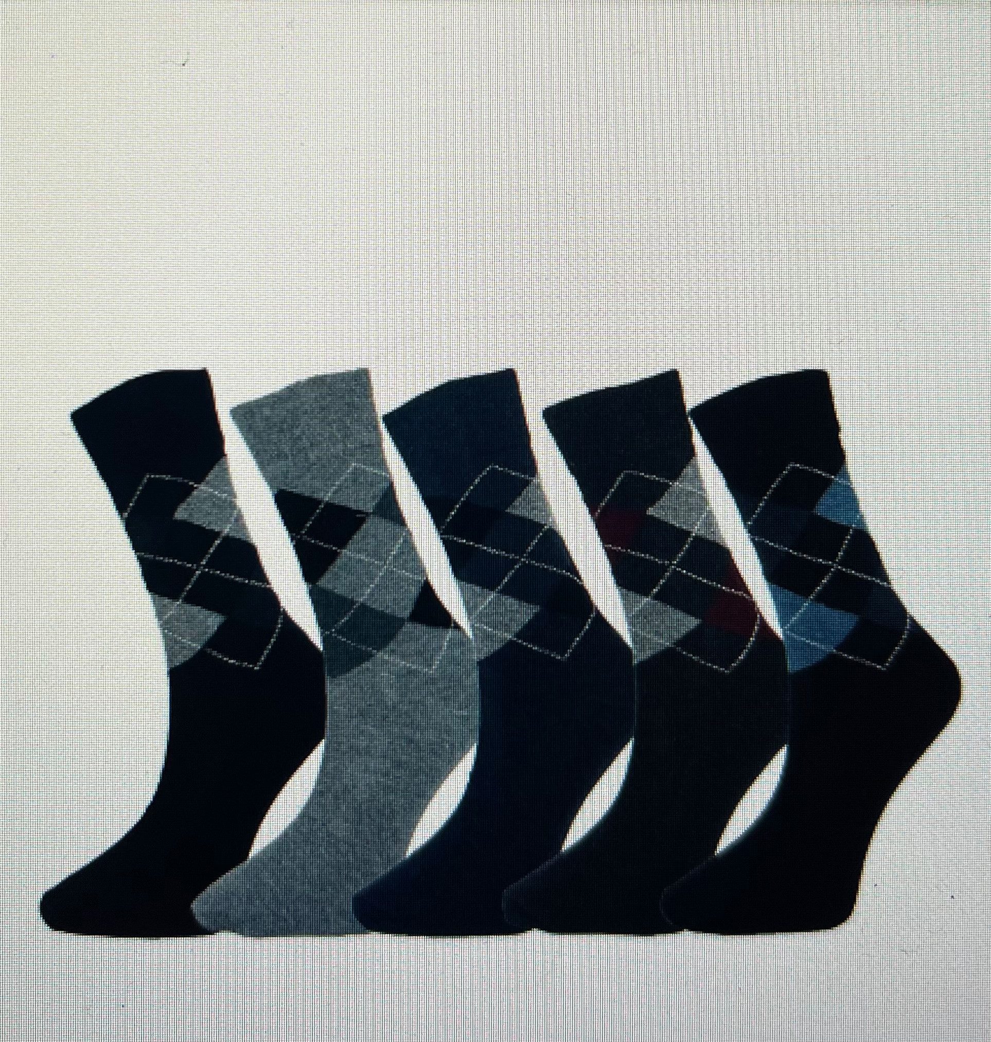 DDOnlineShop Basicsocken Damen & Herren Karo Socken aus Baumwolle – Ohne Gummi (Spar-Set, 10-Paar, 10 Paar) Komfortbund Ohne Gummi