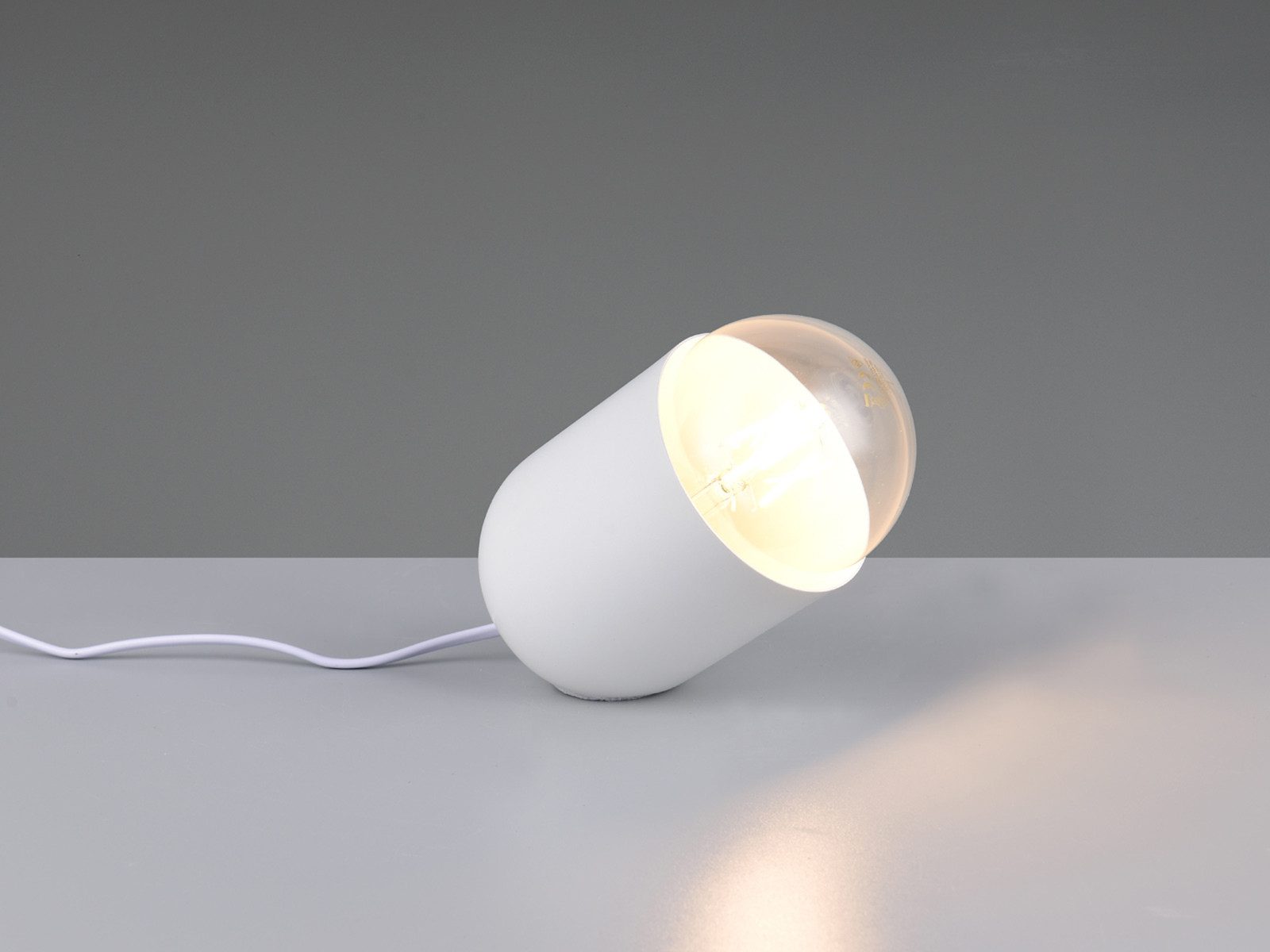 Reality Leuchten LED Nachttischlampe, Dimmfunktion, LED wechselbar, warmweiß, klein-e besondere Tischlampe für die Fensterbank, Höhe 13,5cm