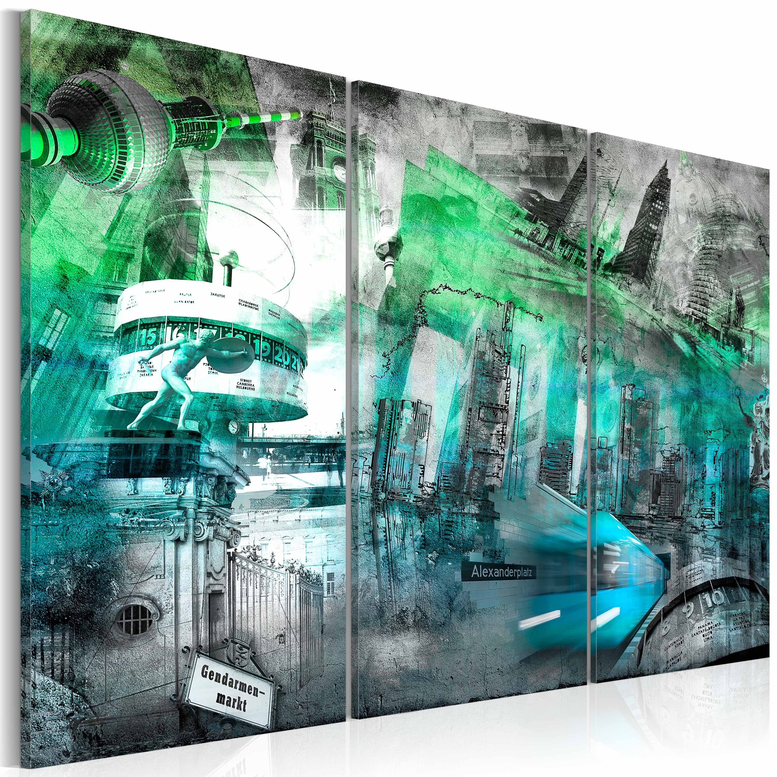 Artgeist Wandbild Berlin - Architektur (grün)