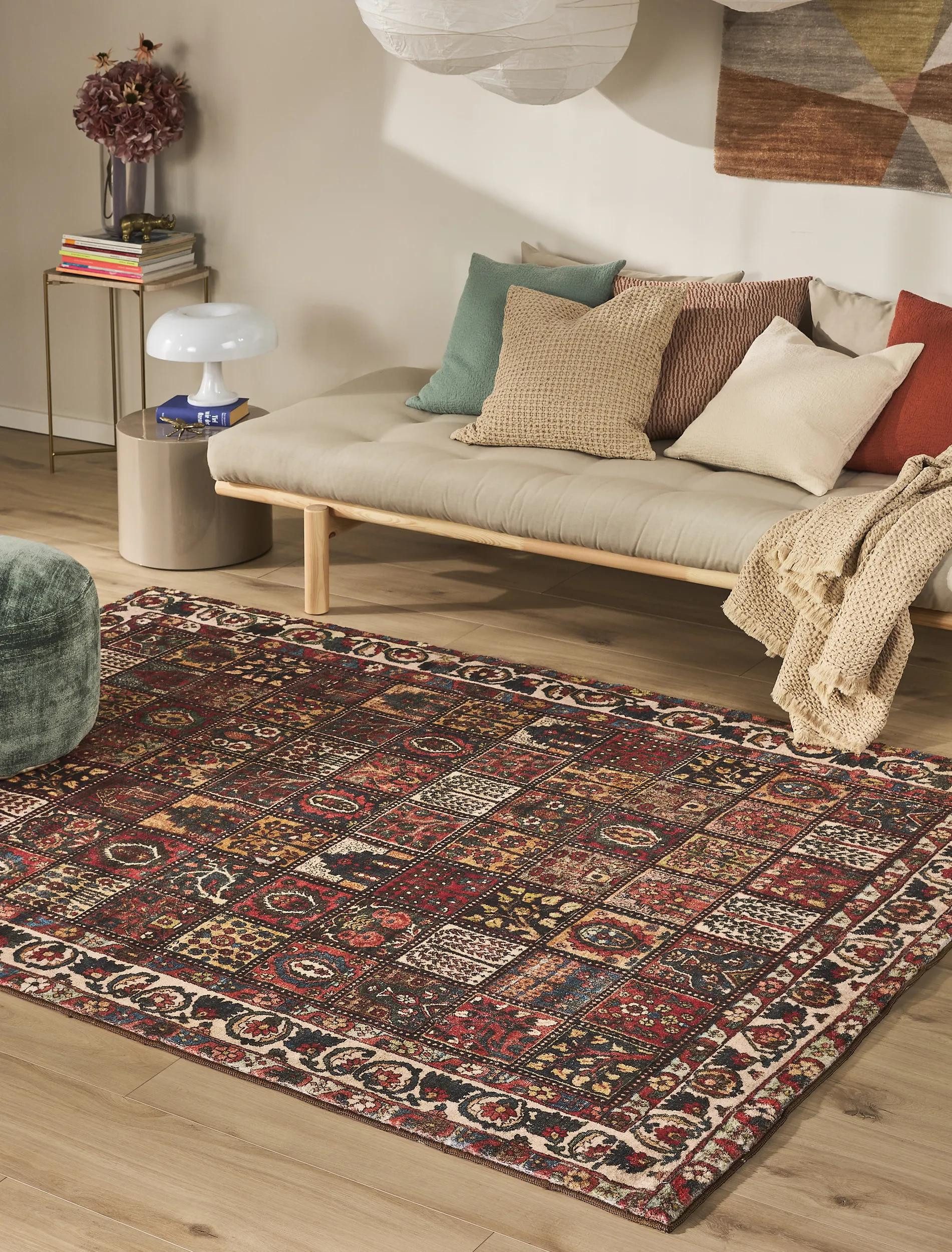 benuta Teppich Mara, rechteckig, Höhe: 6 mm, Kunstfaser, Berber, Ethno-Style, Wohnzimmer