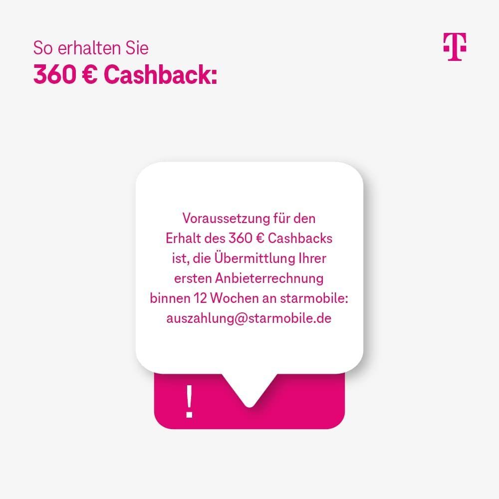 Deutsche Telekom Magenta Mobil S eco SIM only + 240€ & 360€ Cashback  Prepaidkarte