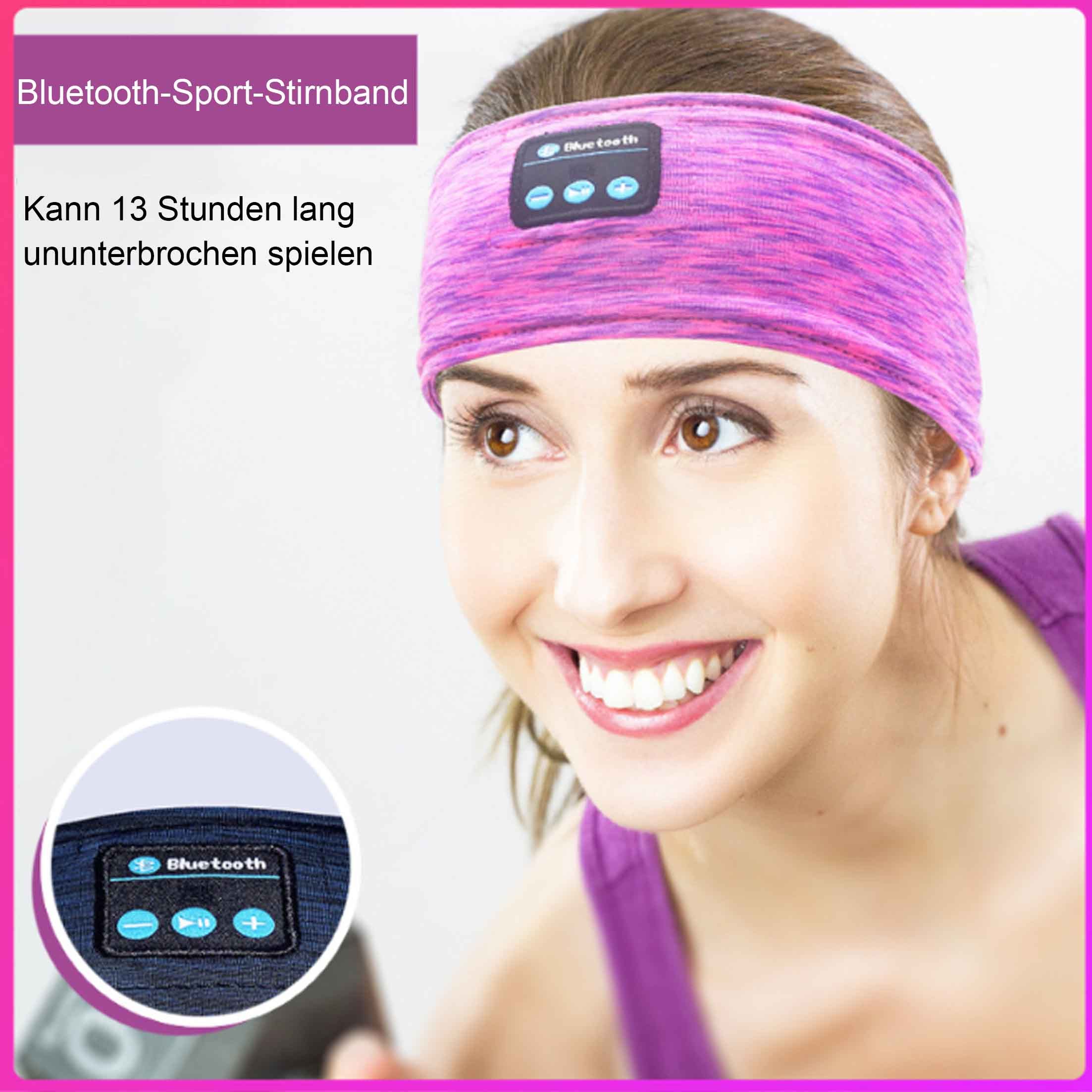 KINSI Sportkopfhörer, Bluetooth Sport Stirnband, für Männer Frauen Sport-Kopfhörer (Drahtlos Telefonieren, Musik abspielen)