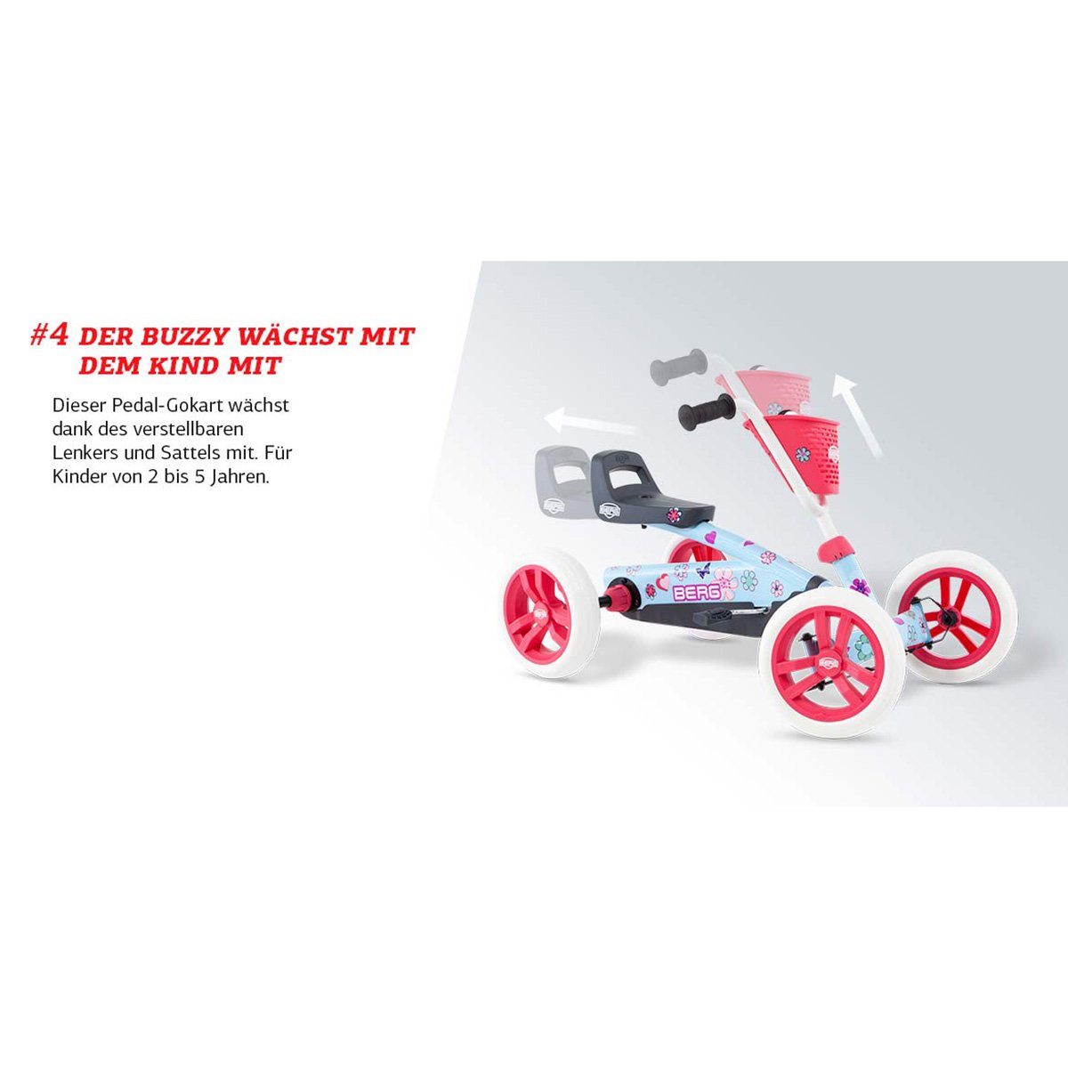 Berg children's vehicle wheels Berg pedal go-kart Buzzy Bloom
