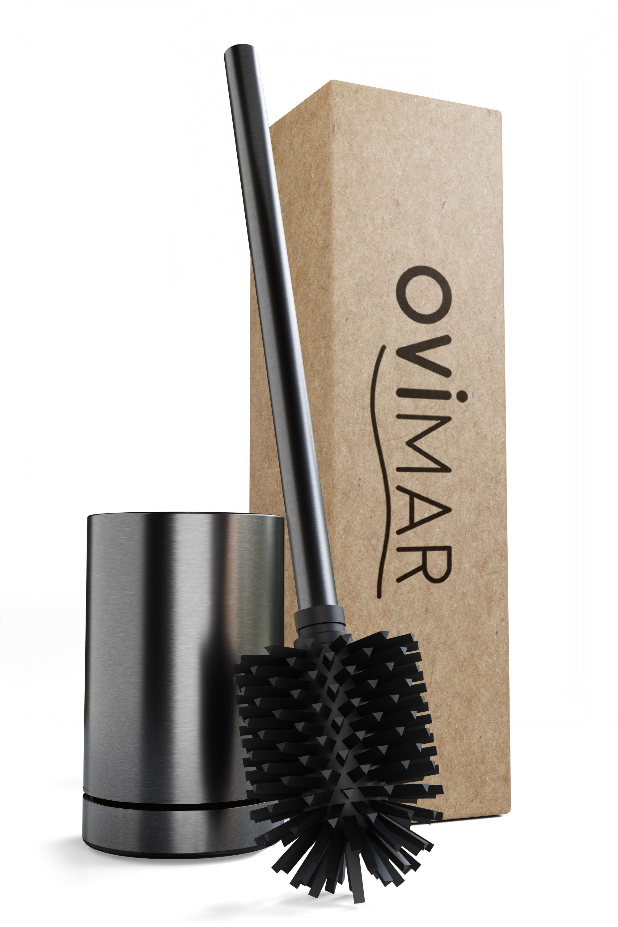 ovimar WC-Reinigungsbürste Kniven, (1-tlg), aus Edelstahl in Gunmetal zur