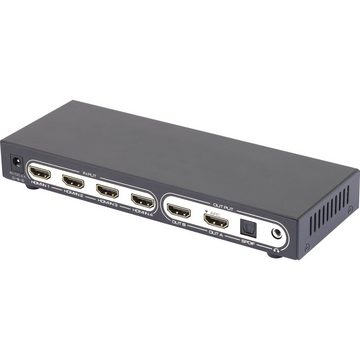 SpeaKa Professional SpeaKa Professional 6 Port HDMI-Matrix-Switch mit Picture in Picture- Netzwerk-Adapter