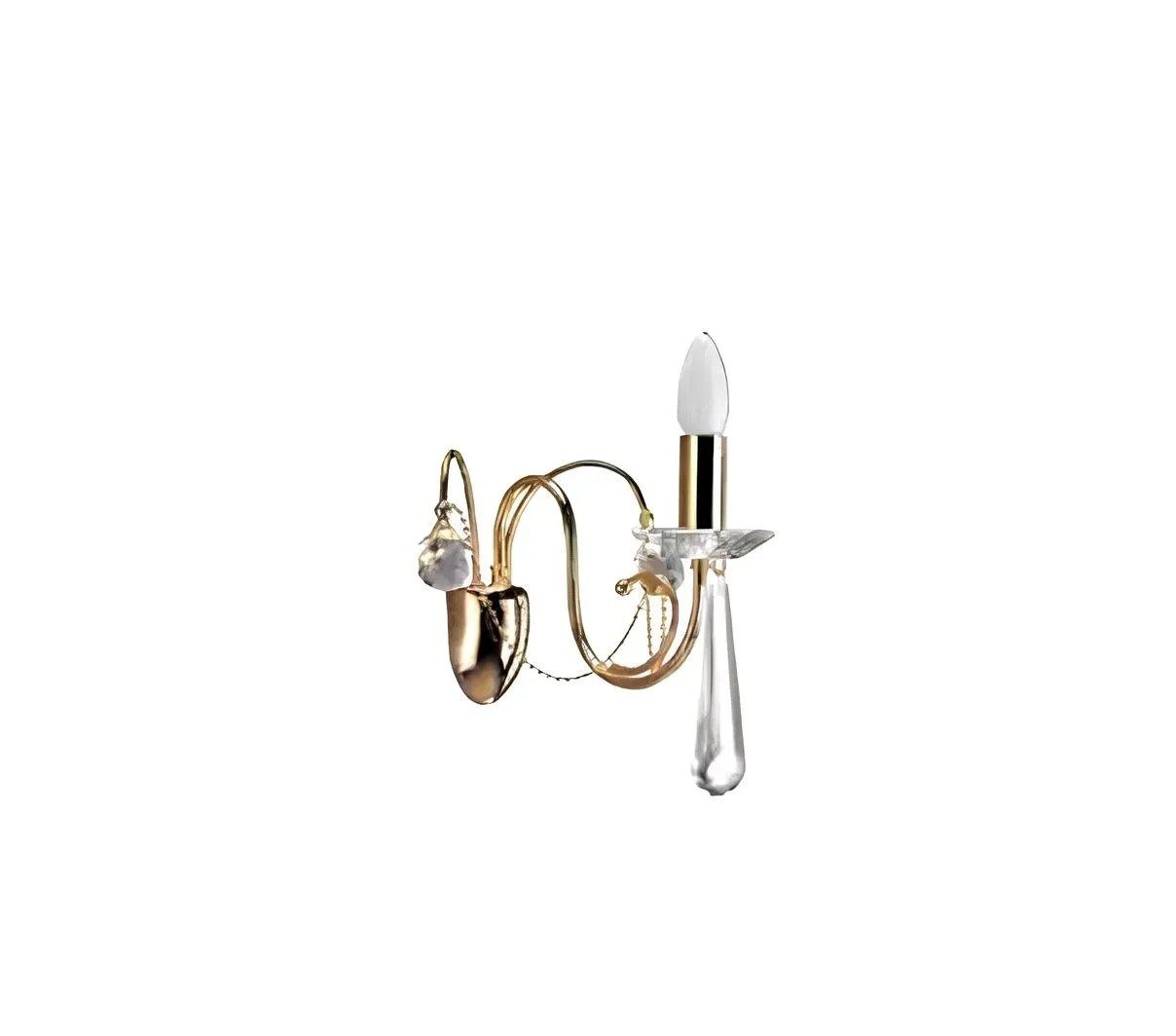 JVmoebel Wandleuchte Kristall Wandleuchte im eleganten Design, Keine Funktionen, Leuchtmittel wechselbar, Made in Europa