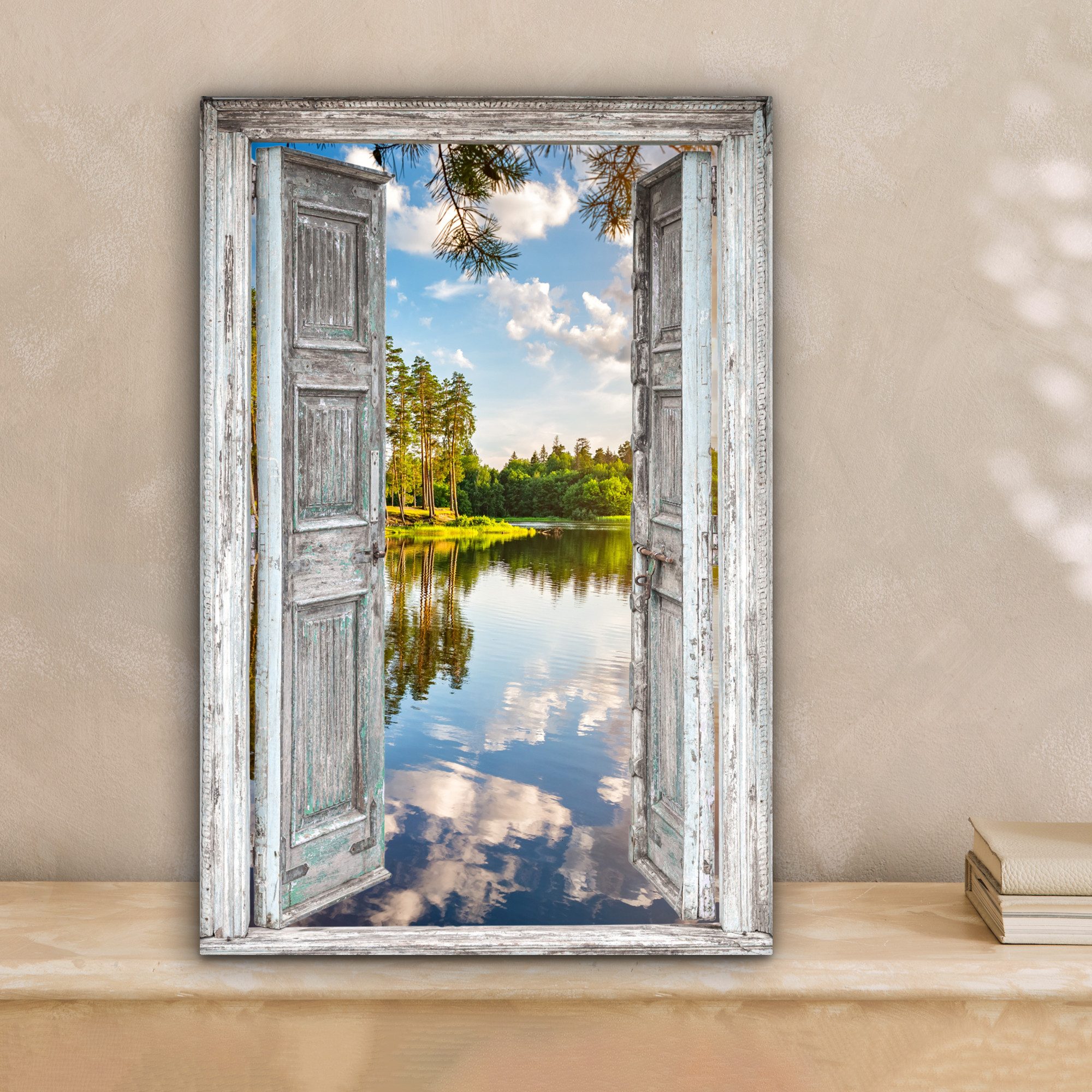 OneMillionCanvasses® Leinwandbild Wasser - Landschaft - günstig online kaufen