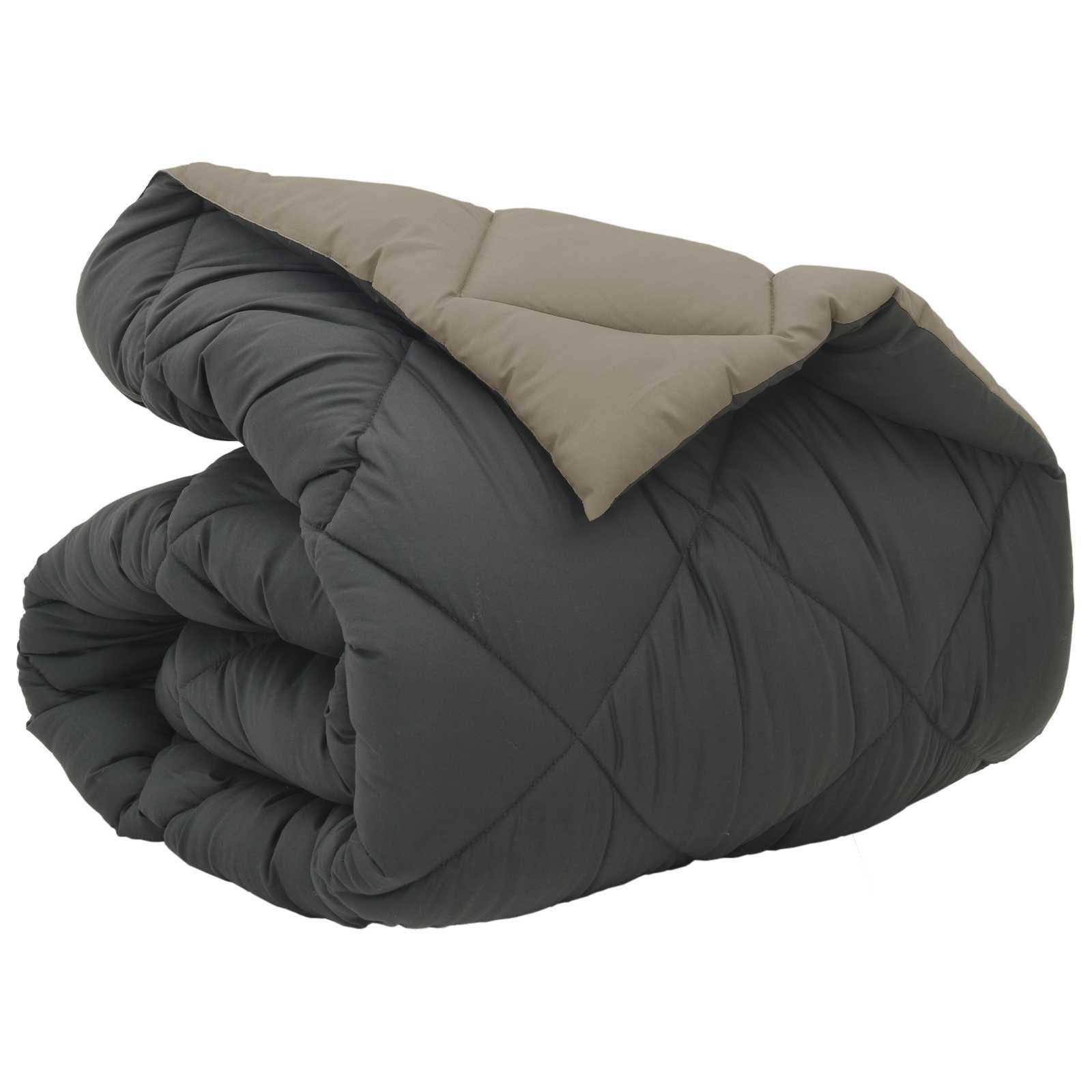 vidaXL Baumwollbettdecke Winterbettdecke Hellgrau und Anthrazit 135 x 220 c günstig online kaufen