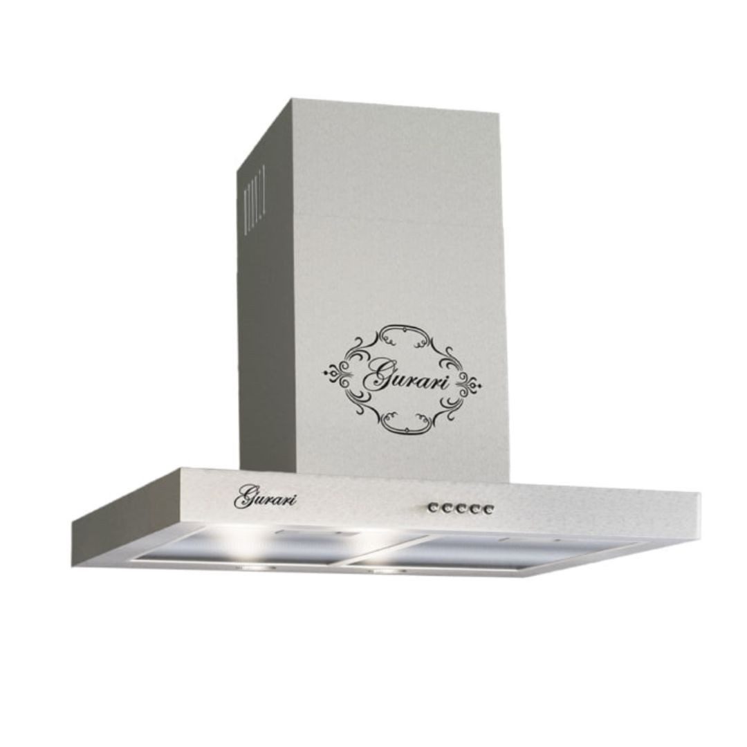 GURARI Wandhaube GCH F 461 N Dunstabzugshaube 60 cm mit 1000 m³/h Motor Serie Abzugshaube Abluft/Umluft, 3 Stufen, GCH F 461 N Dunstabzugshaube 60 cm mit 1000 m³/h Motor, Edelstahl Dunstabzugshaube 60 cm, 1000m³/h, Abzugshaube 3 Stufen