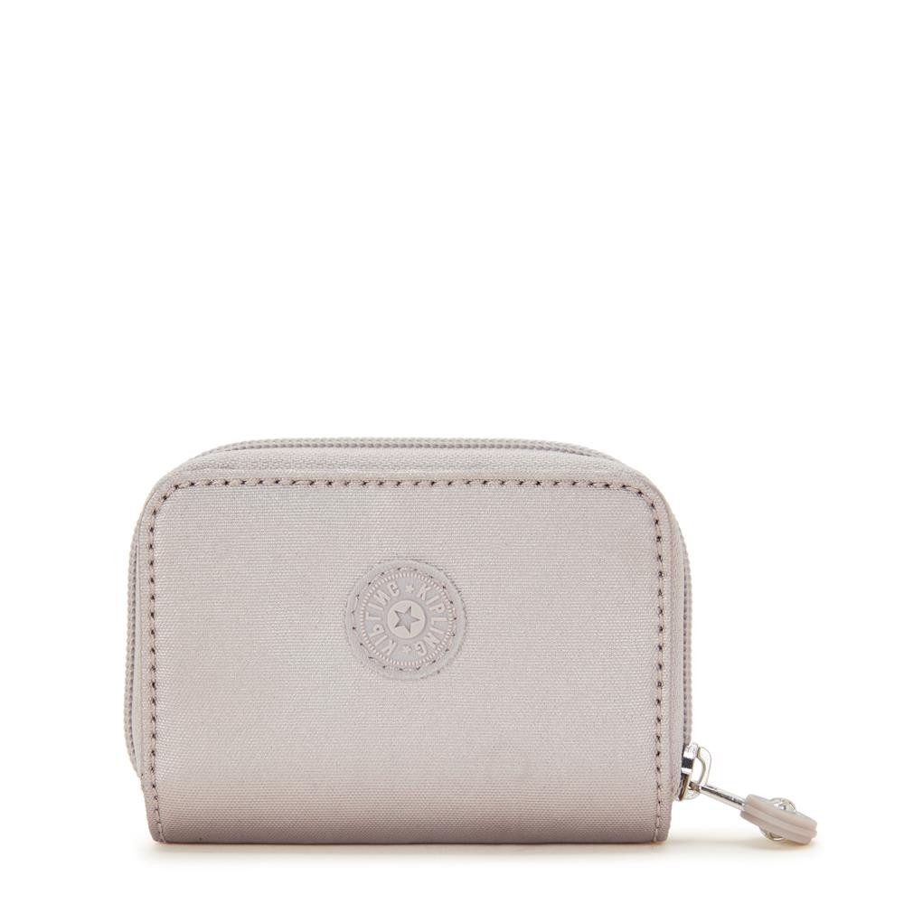 KIPLING Mini Bag TOPS, Kleines Portemonnaie, Metallic Glow (beige), Geldbörse, Brieftasche