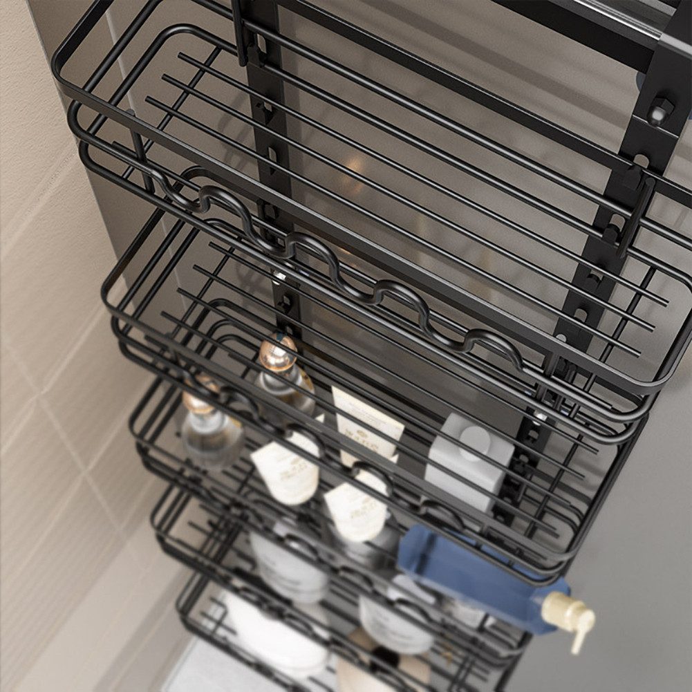 GarveeMore Küchenorganizer-Set Über der Tür Speisekammer Veranstalter, Metall hängenden Gewürzregal, Pantry Tür Organizer Regale Multi-Tier über die Tür für Küc – Bild 5 von 5