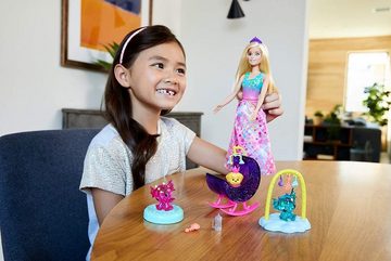 Mattel® Anziehpuppe Barbie GJK51 - Dreamtopia Drachen Kindergarten Spielset mit Prinzessin