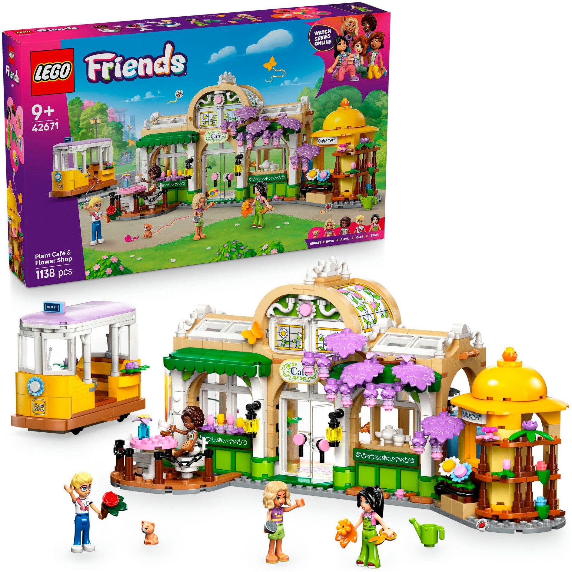 LEGO® Pflanzencafé und Blumenkiosk (42671), LEGO Friends Konstruktionsspiel günstig online kaufen