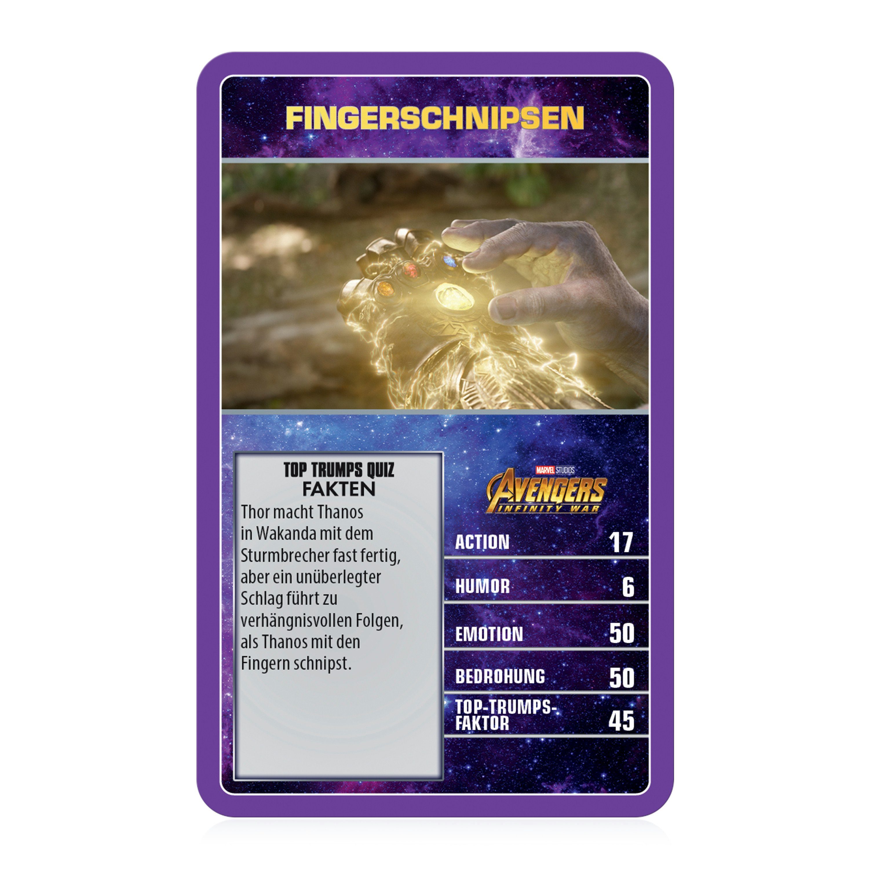 Winning Moves Spiel Top Trumps Collectables - Marvel, Quartett